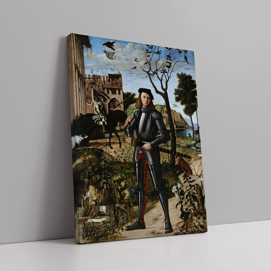 Young Knight in a Landscape (1510) – Vittore Carpaccio - Printed Masterpieces