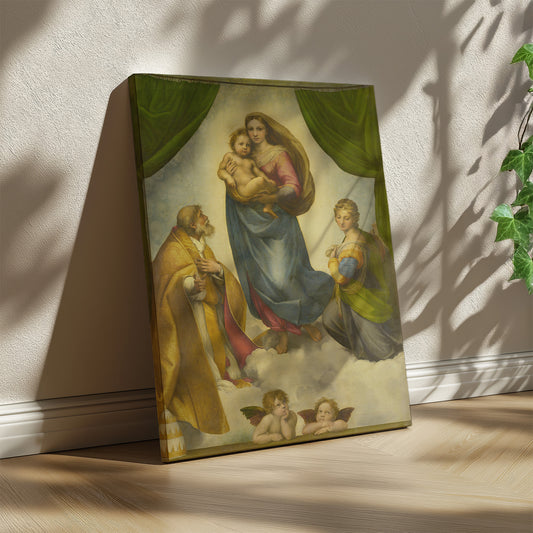 Sistine Madonna (Madonna di San Sisto) – Raphael Santi, Classic Art Reproduction