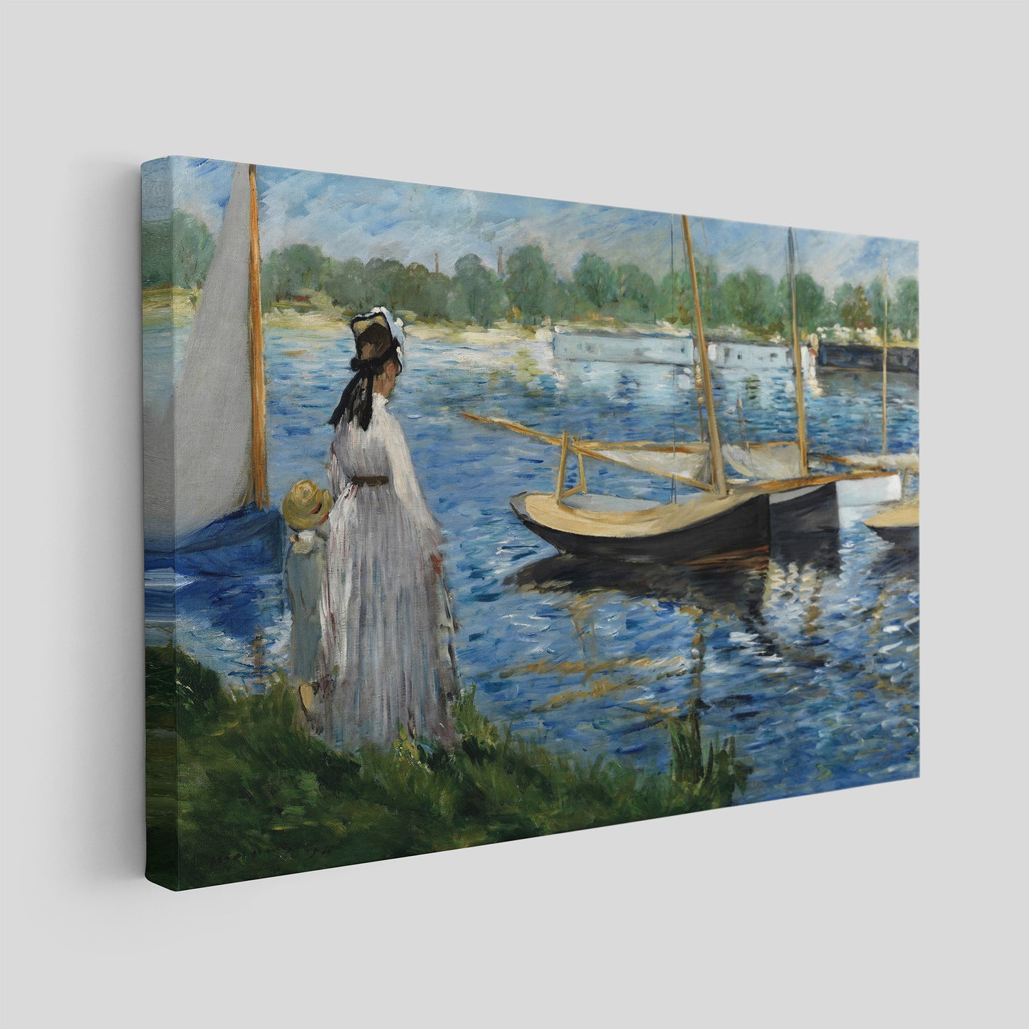 Banks of the Seine at Argenteuil (1874) – Edouard Manet