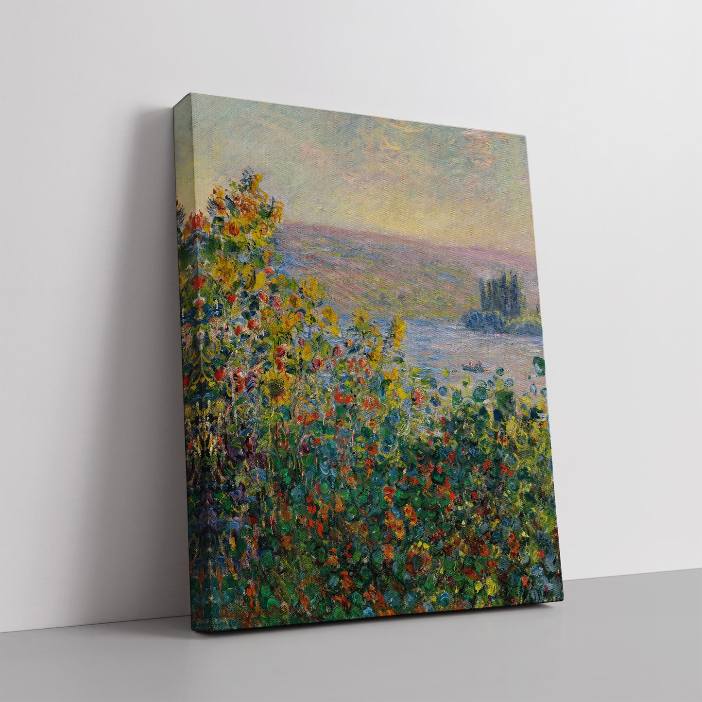 Flower Beds at Vétheuil (1881) – Claude Monet