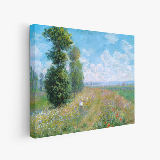 Meadow with Poplars – Claude Monet, Classic Art Reproduction