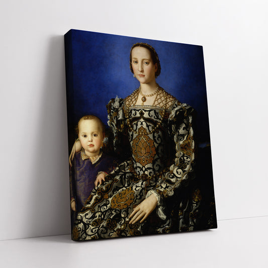 Portrait of Eleonora di Toledo with her son Giovanni – Bronzino, Classic Art Reproduction