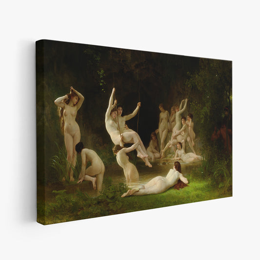 The Nymphaeum – William-Adolphe Bouguereau, Classic Art Reproduction
