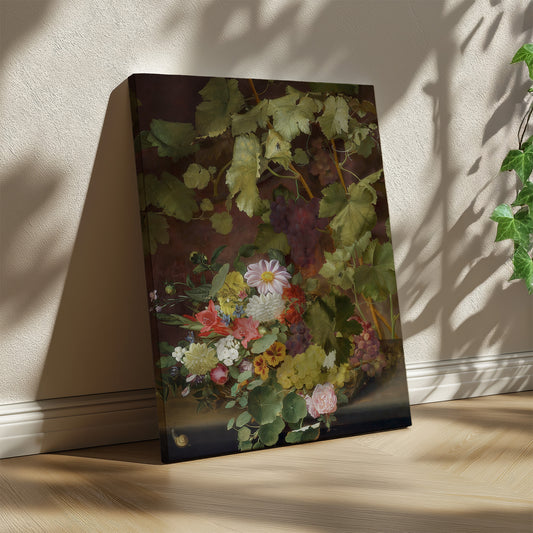 Summer bouquet on a window sill (1850) – Otto Diderich Ottesen - Printed Masterpieces