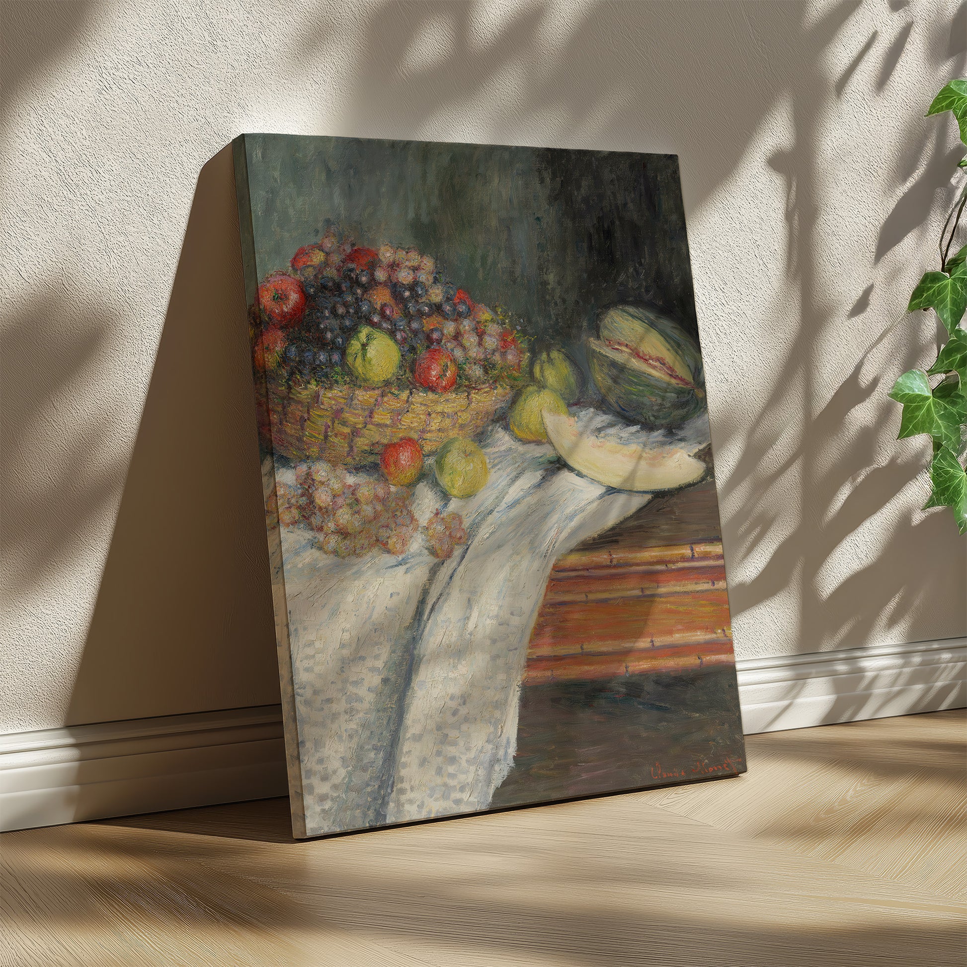 Still Life with a Honeydew Melon (1879) – Claude Monet - Printed Masterpieces
