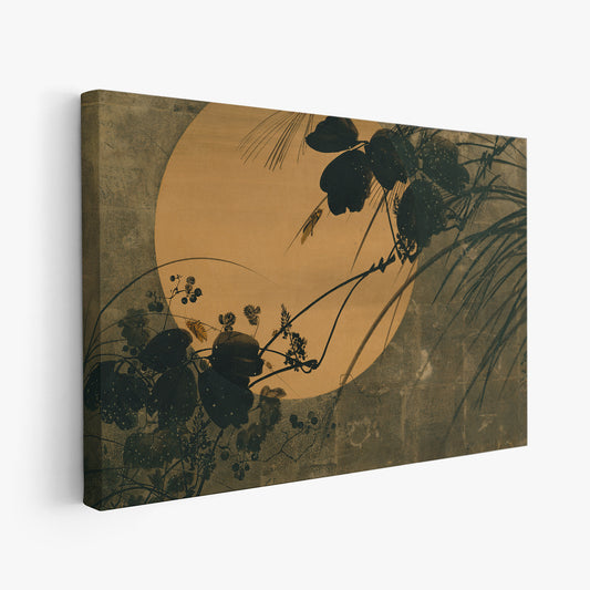 Autumn Grasses in Moonlight – Shibata Zeshin, Classic Art Reproduction