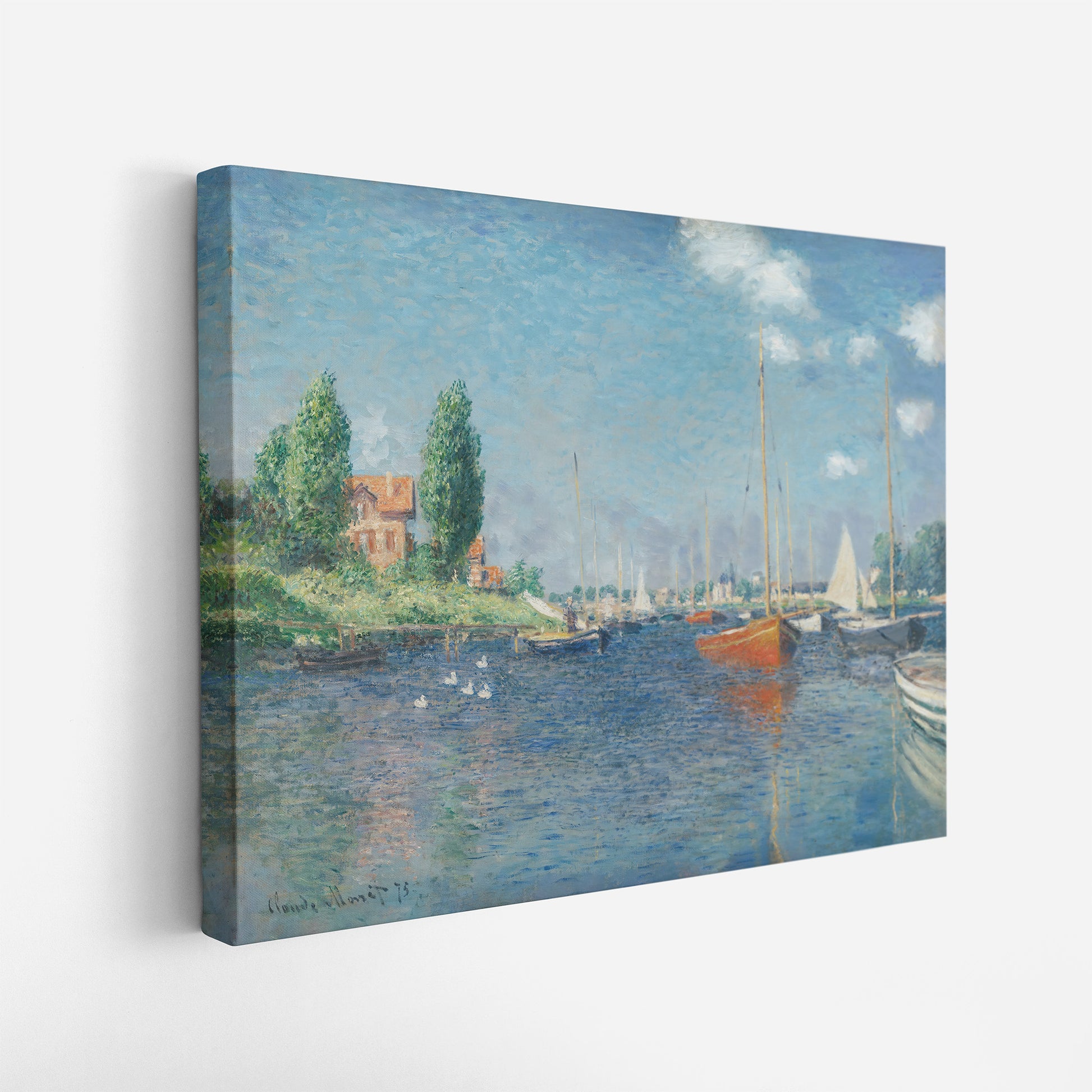 Red Boats (1875) – Claude Monet - Printed Masterpieces