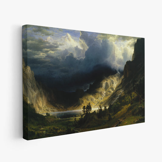A Storm in the Rocky Mountains – Albert Bierstadt, Classic Art Reproduction