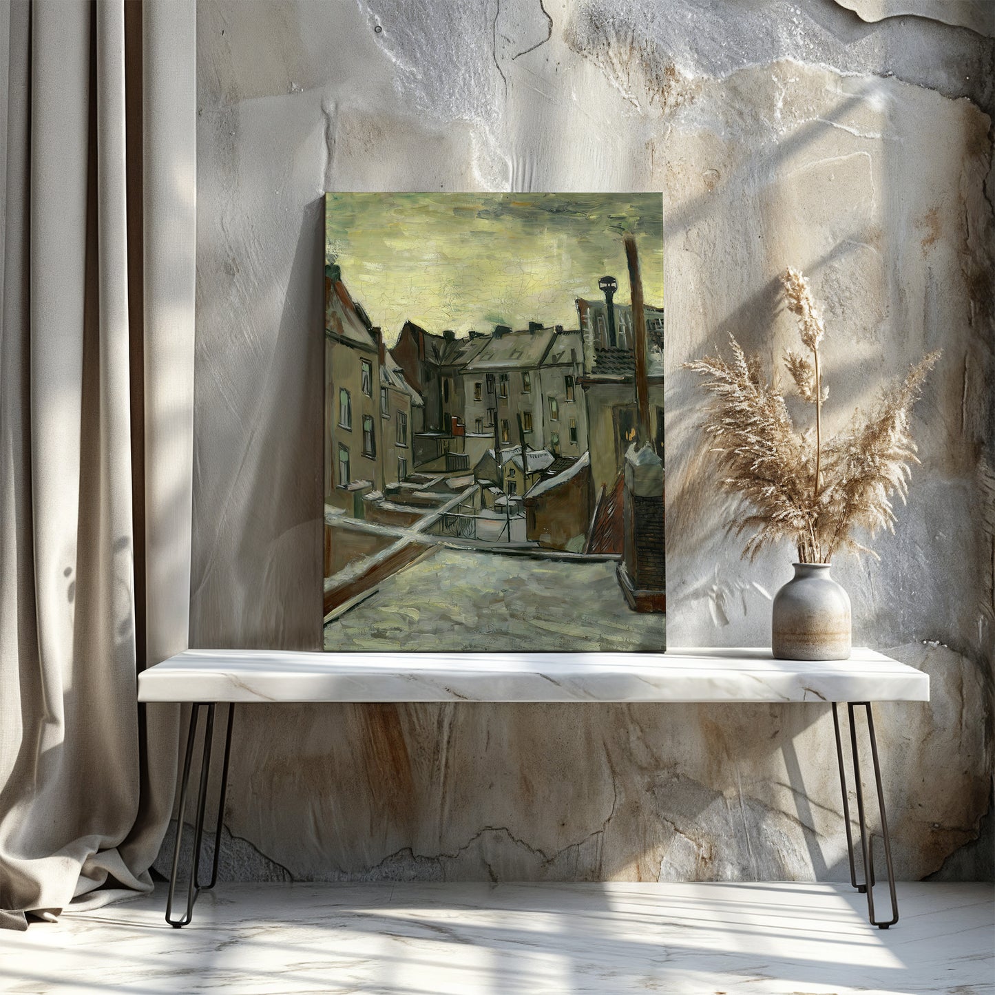 Houses Seen from the Back (1885) – Vincent van Gogh