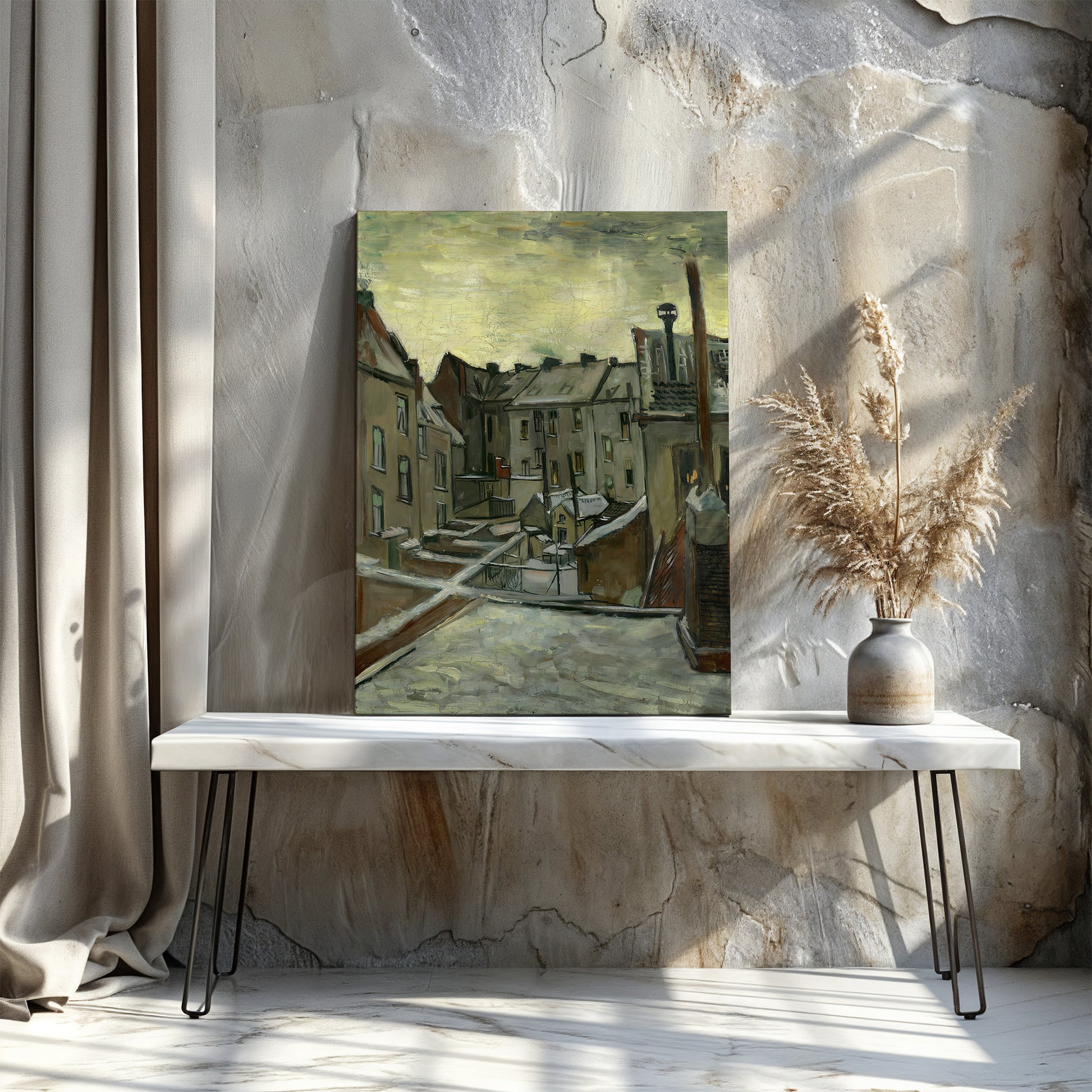 Houses Seen from the Back (1885) – Vincent van Gogh