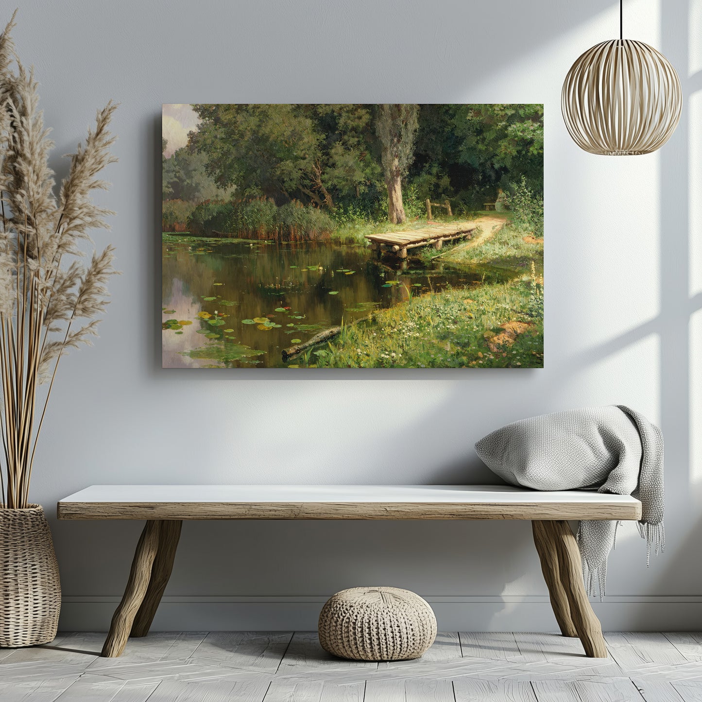 Overgrown Pond – Vasily Polenov, Classic Art Reproduction