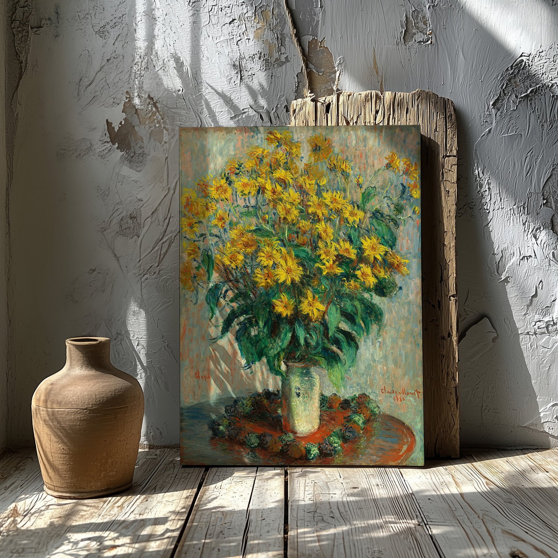 Jerusalem Artichoke Flowers (1880) – Claude Monet - Printed Masterpieces