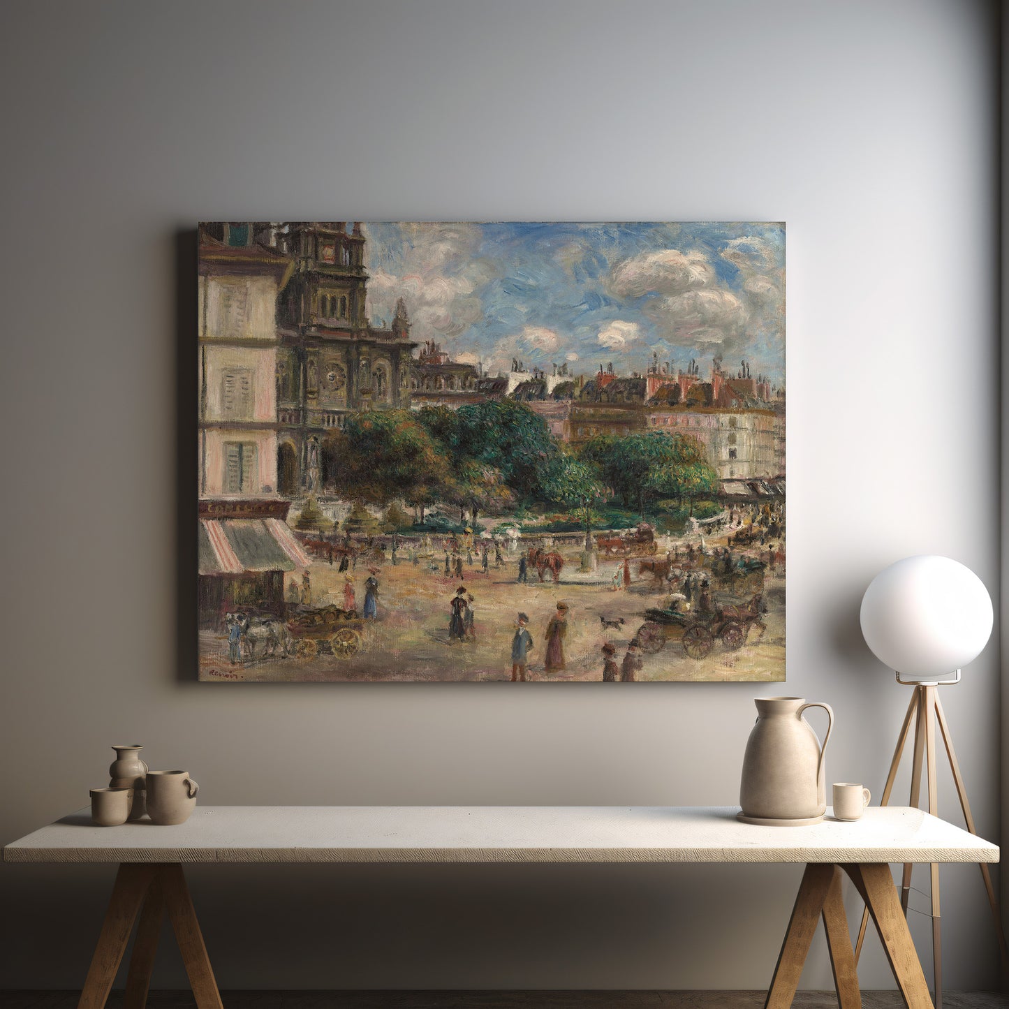 Square of Saint Trinity in Paris (1875) – Pierre-Auguste Renoir