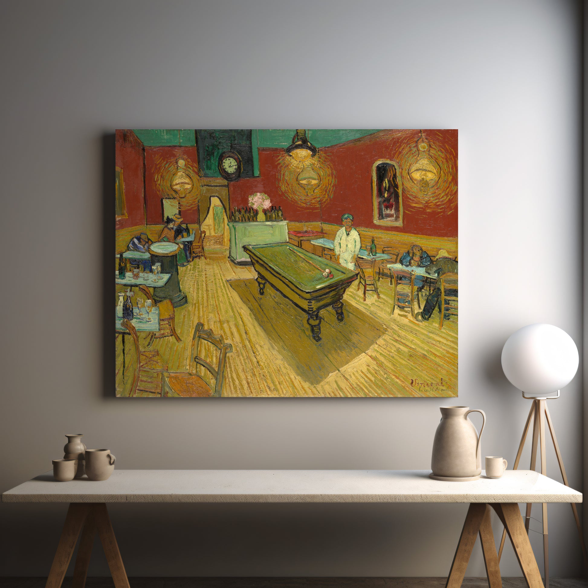 The Night Café (1888) – Vincent van Gogh - Printed Masterpieces