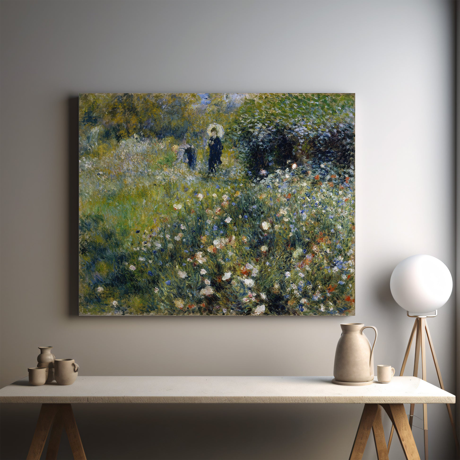 Woman with a Parasol in a Garden (1875) – Pierre-Auguste Renoir