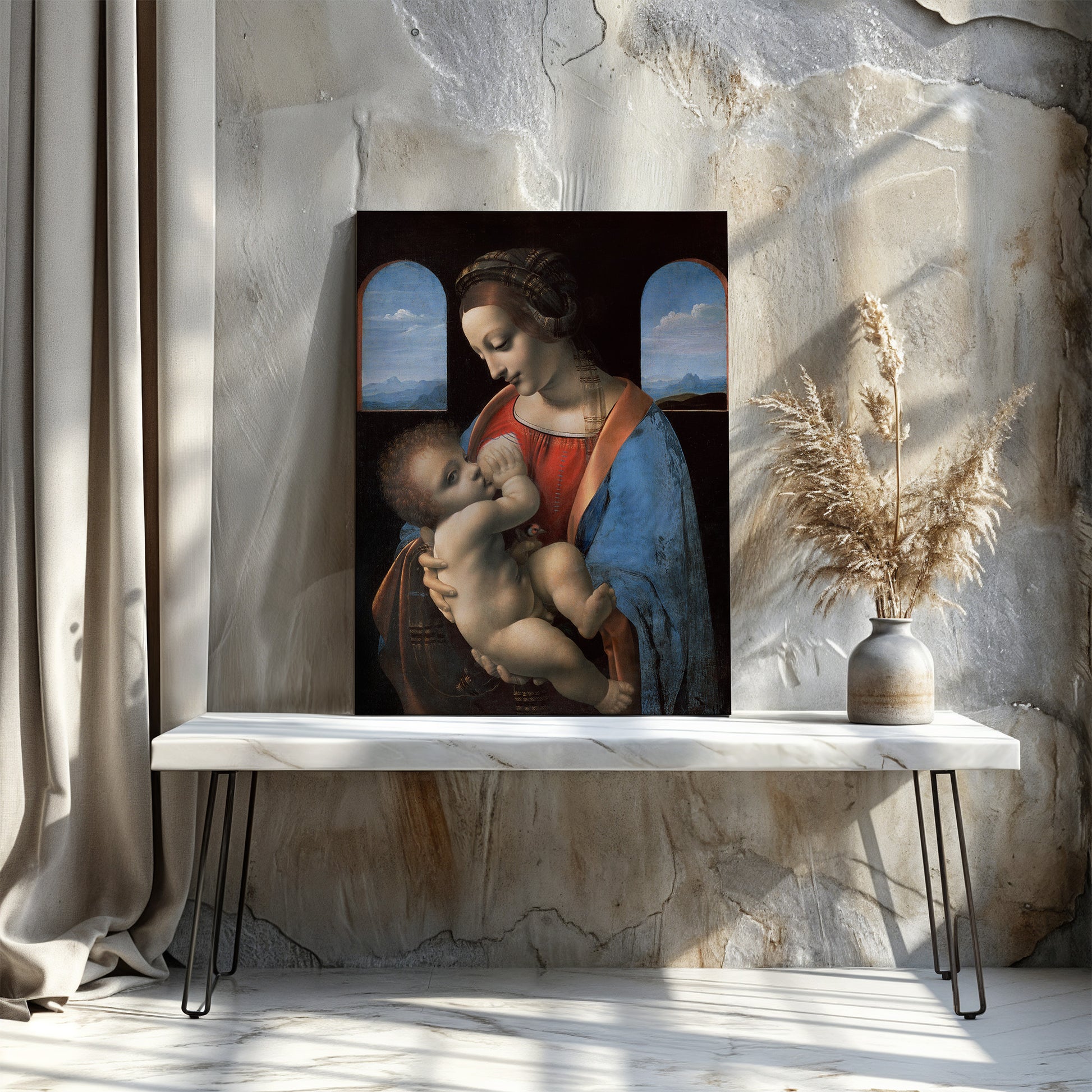 Madonna and Child (Madonna Litta) – Leonardo da Vinci, Classic Art Reproduction