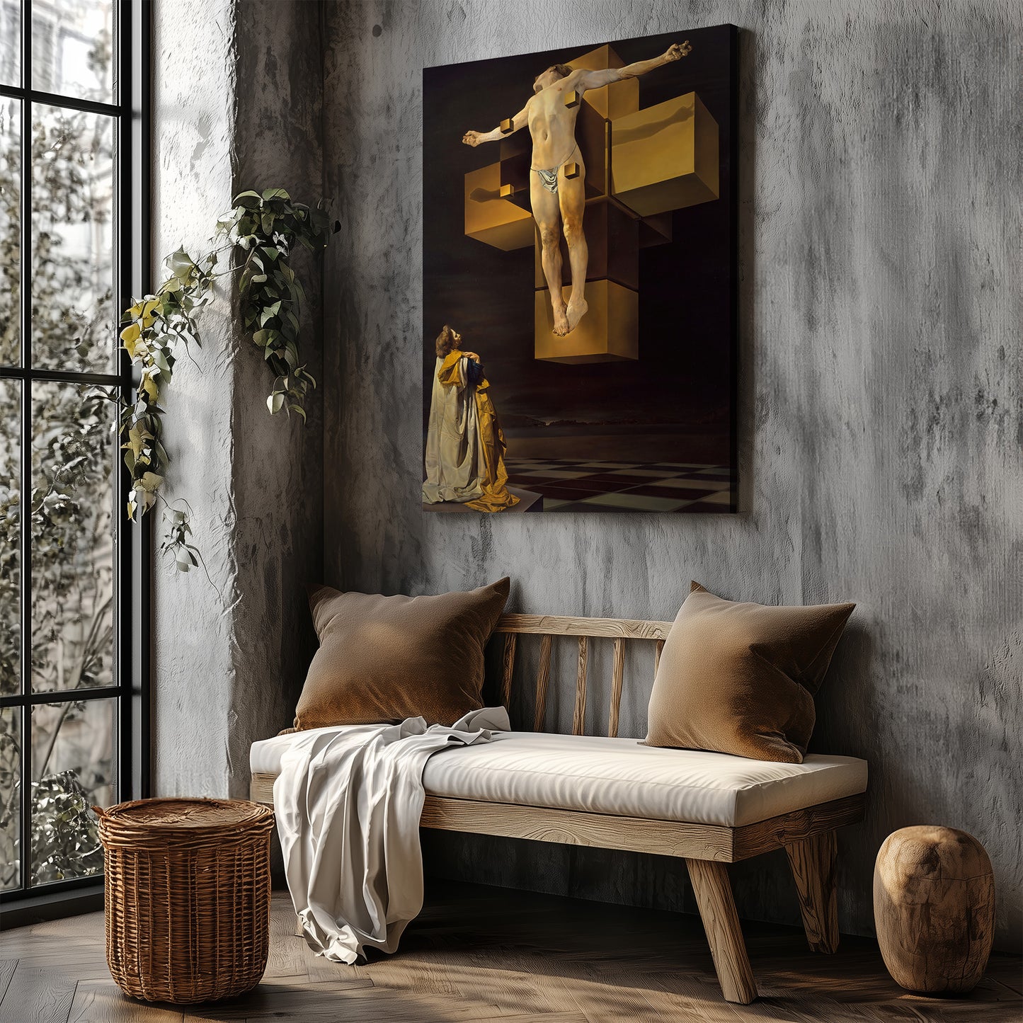 Crucifixion, Corpus Hypercubus (1954) – Salvador Dalí