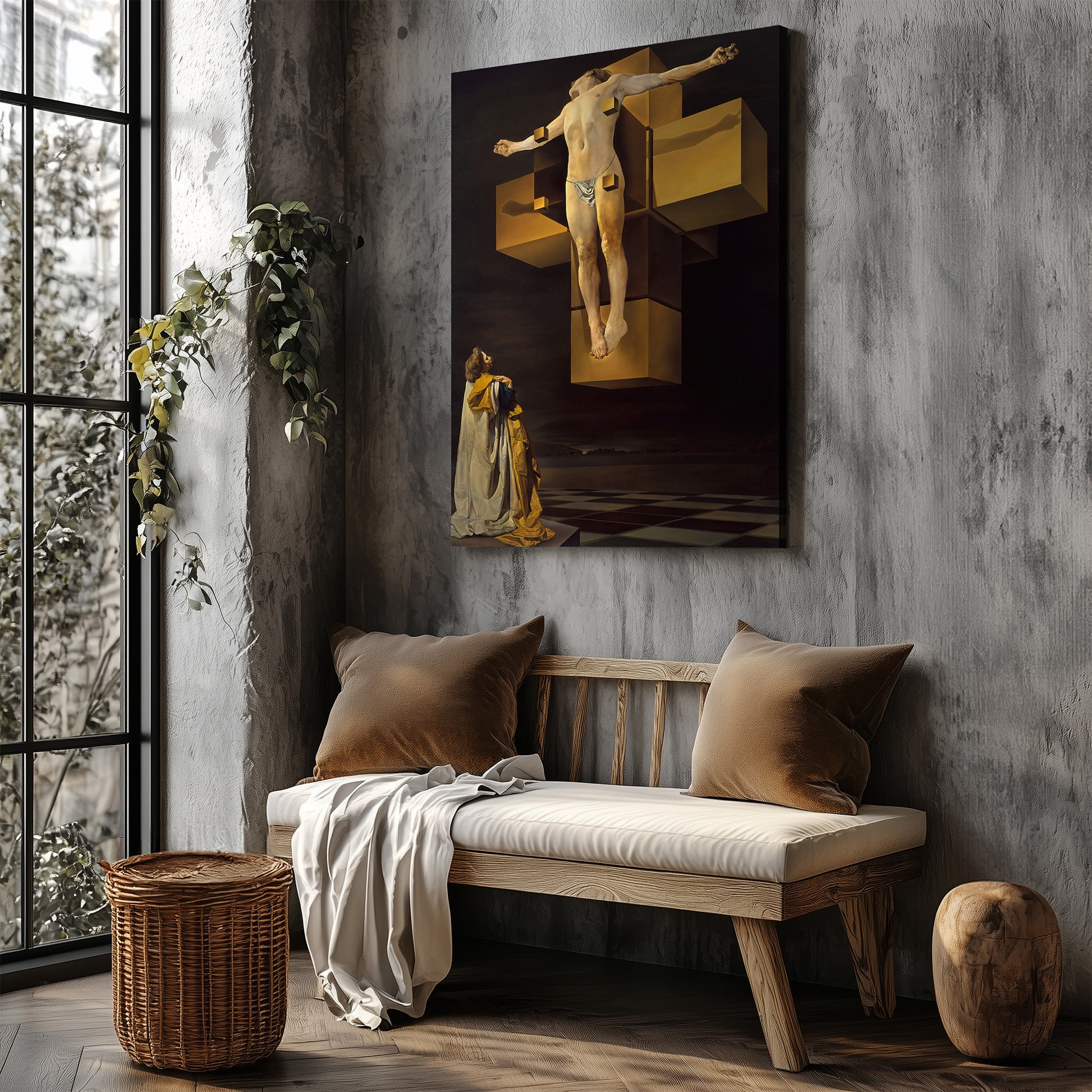 Crucifixion, Corpus Hypercubus (1954) – Salvador Dalí