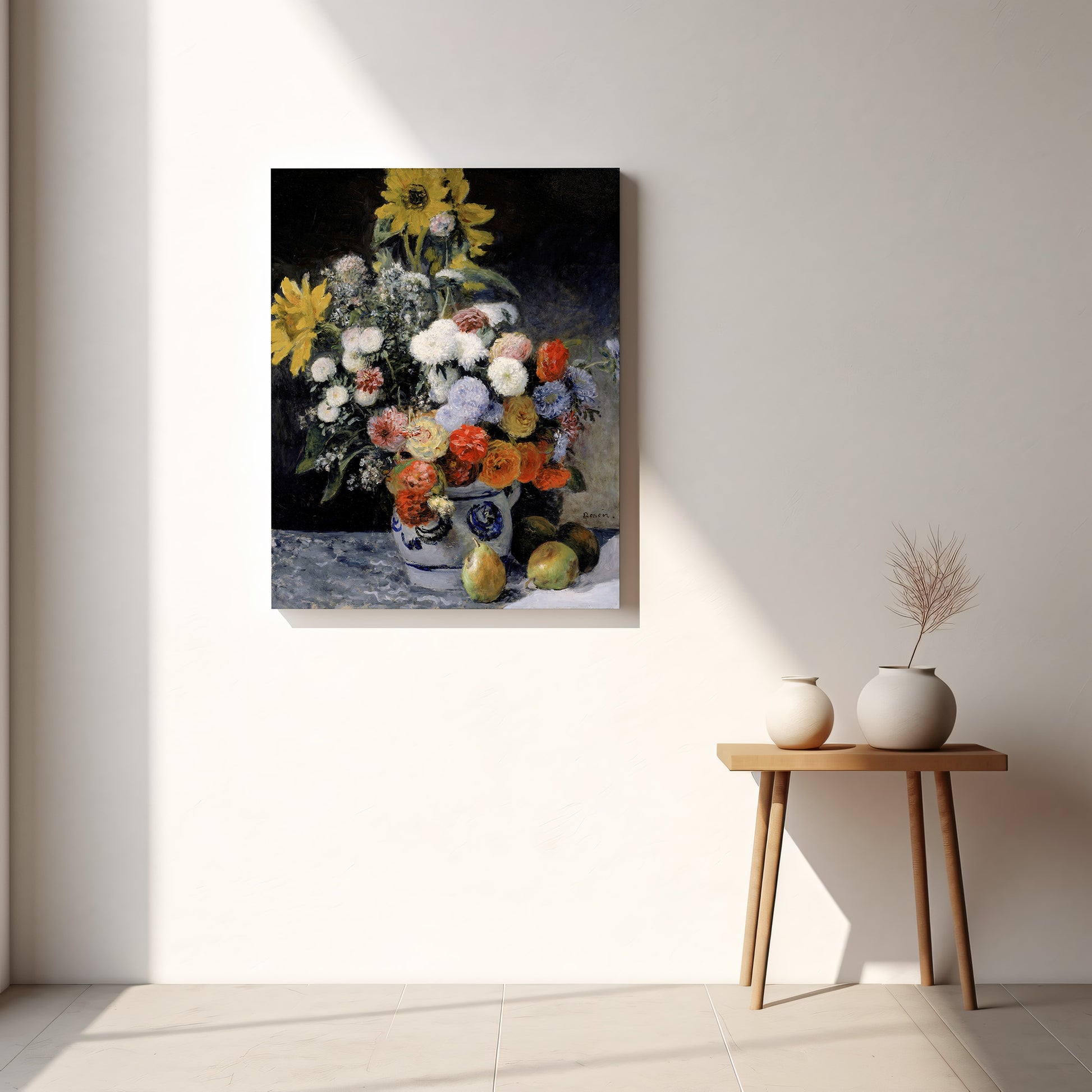 Mixed Flowers in an Earthenware Pot (1869) – Pierre - Auguste Renoir - Printed Masterpieces