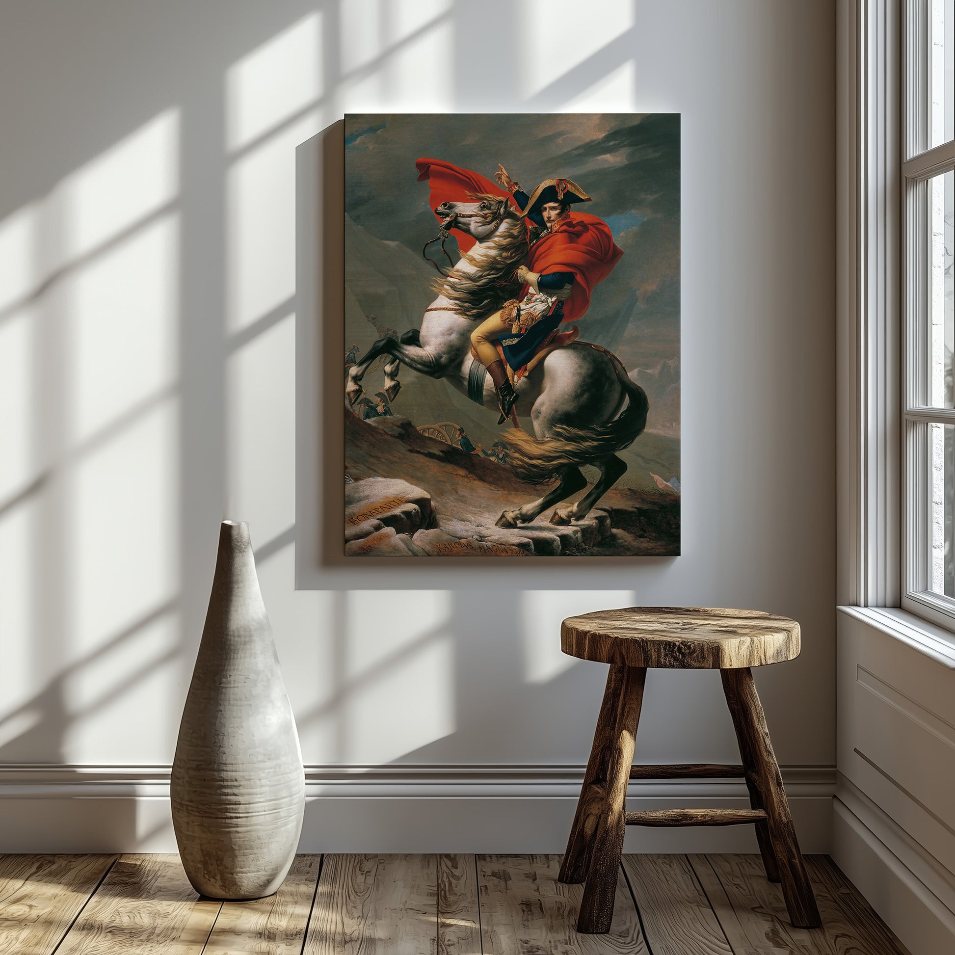 Napoleon Crossing the Alps (1801) – Jacques-Louis David