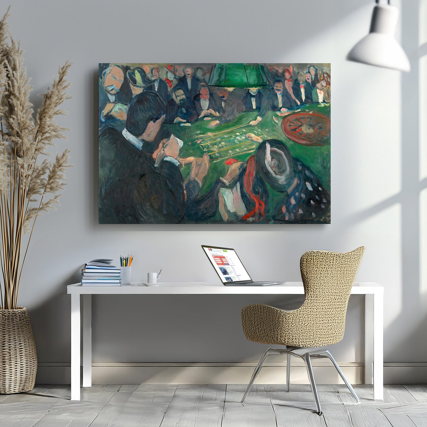 At the Roulette Table in Monte Carlo (1892) – Edvard Munch