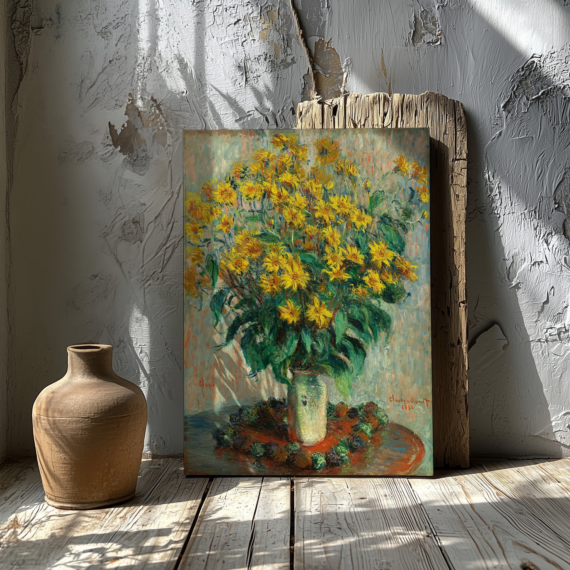 Jerusalem Artichoke Flowers (1880) – Claude Monet