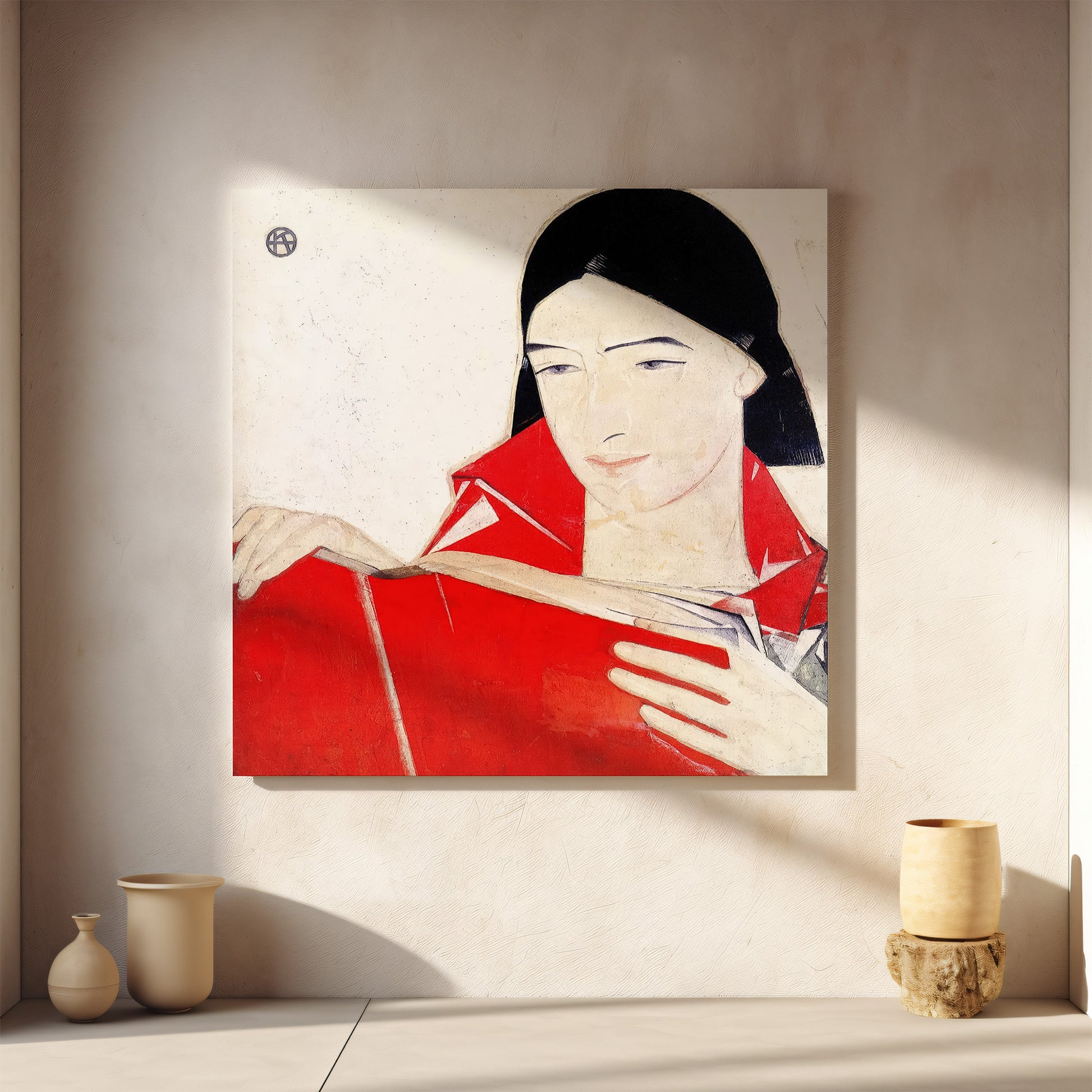 Girl with a book (1923) – Fedir Krychevsky