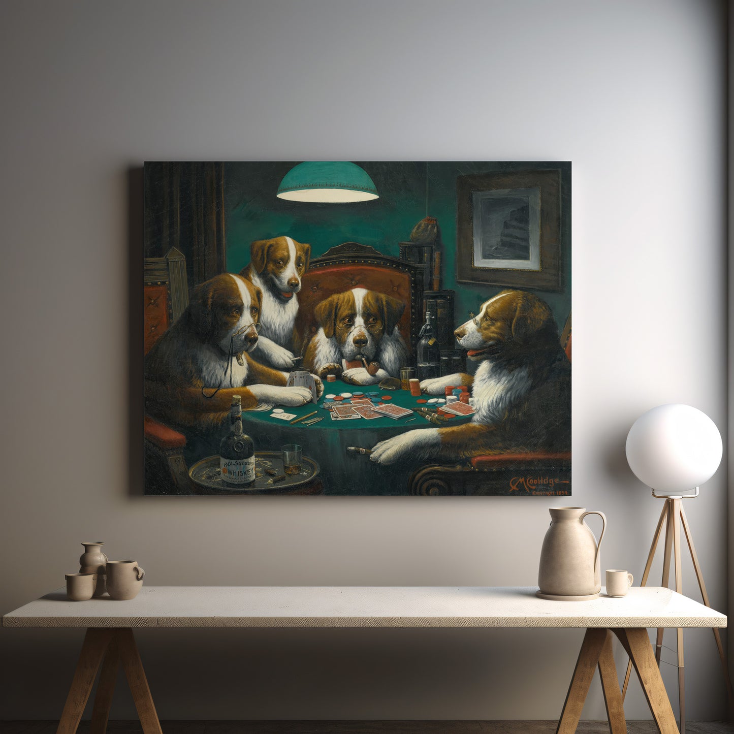 Poker Game – Cassius Marcellus Coolidge, Classic Art Reproduction