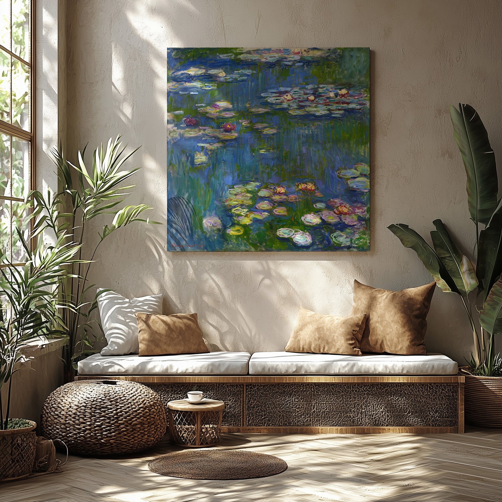 Water Lilies – Claude Monet, Classic Art Reproduction