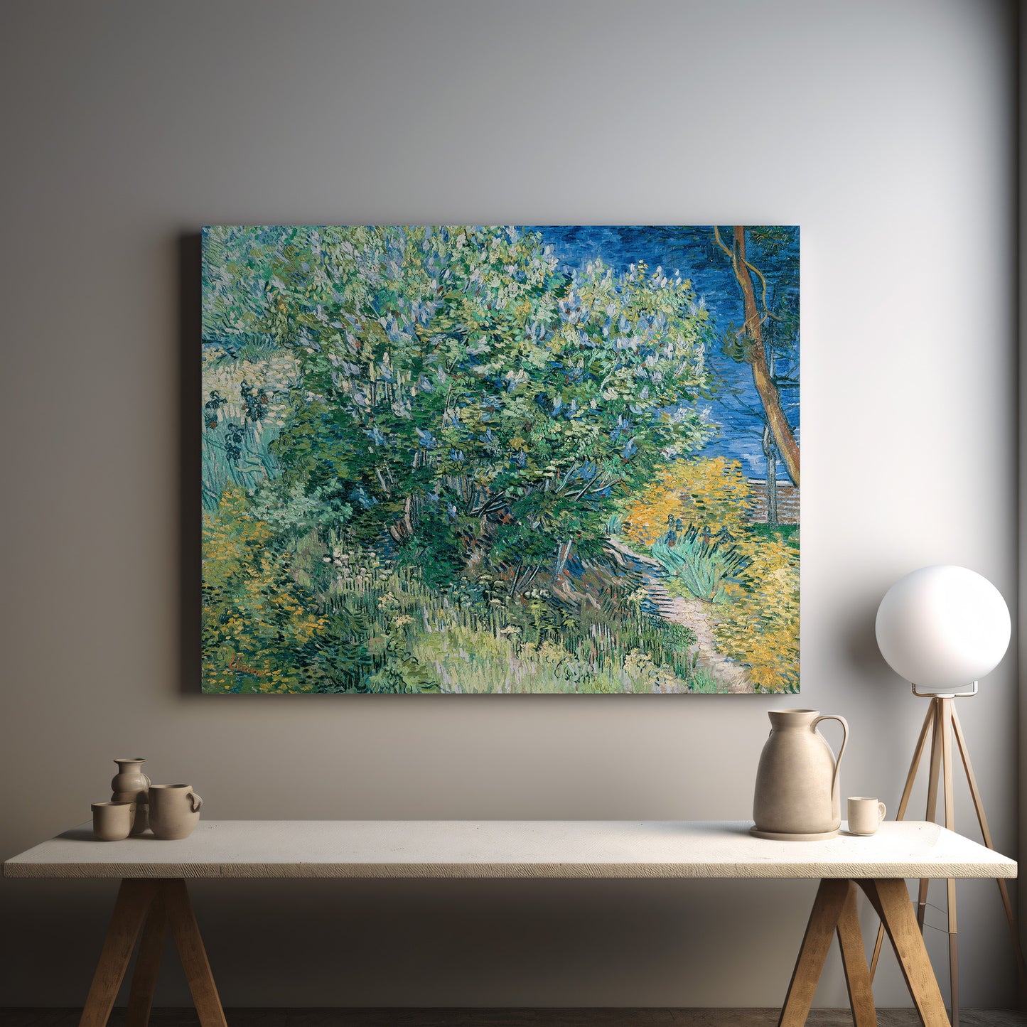 Lilac Bush – Vincent van Gogh, Classic Art Reproduction