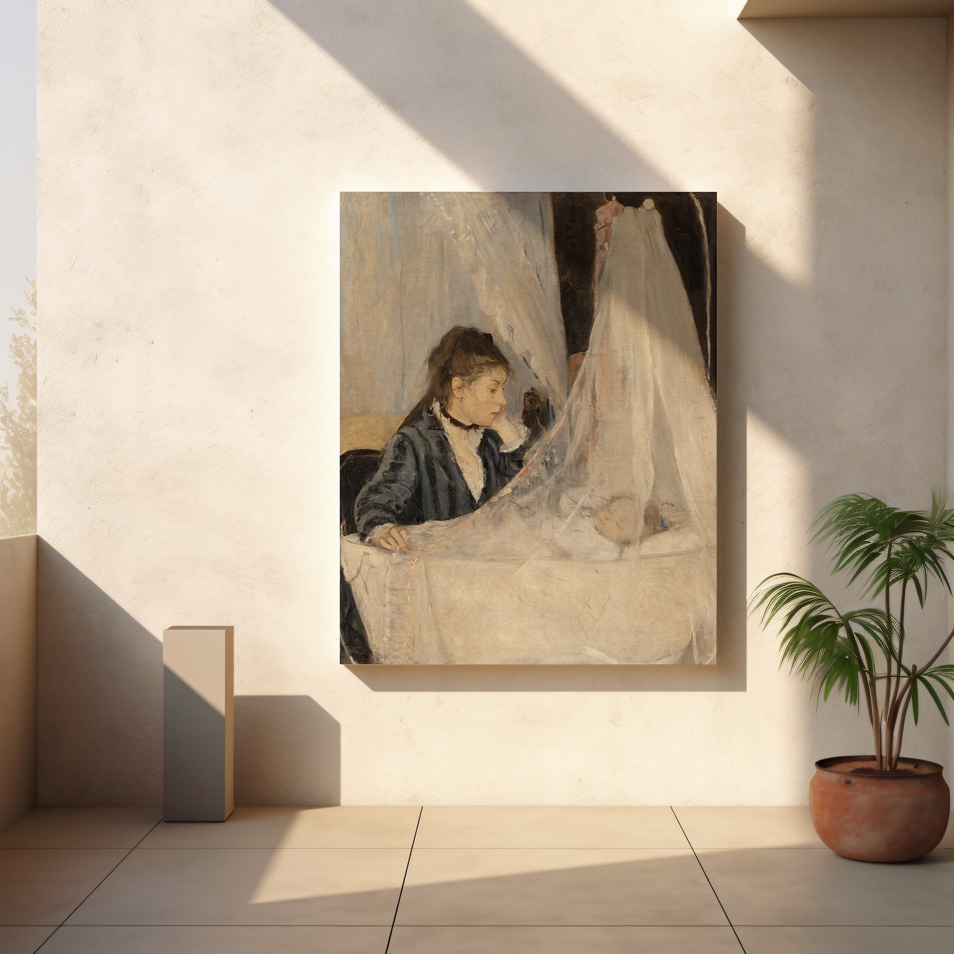 The Cradle (1872) – Berthe Morisot