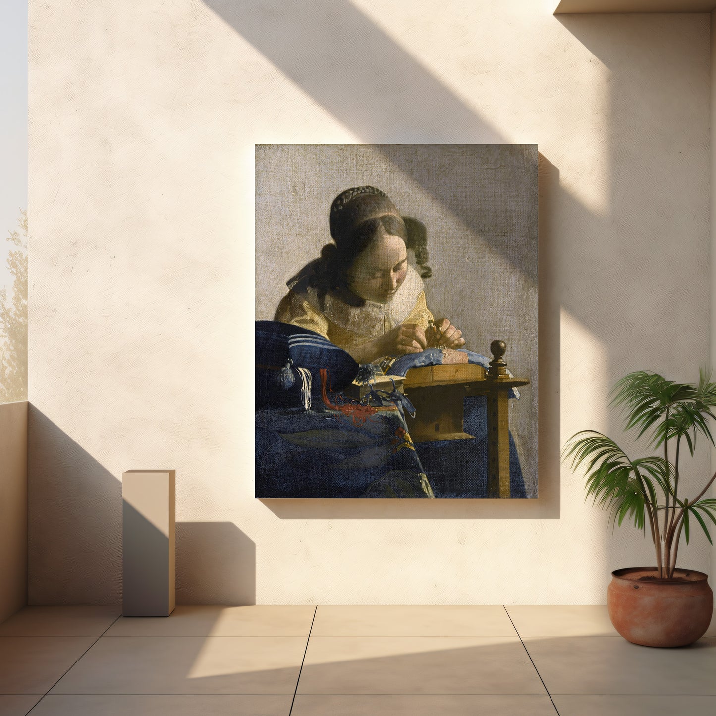 The Lacemaker (1669) – Johannes Vermeer