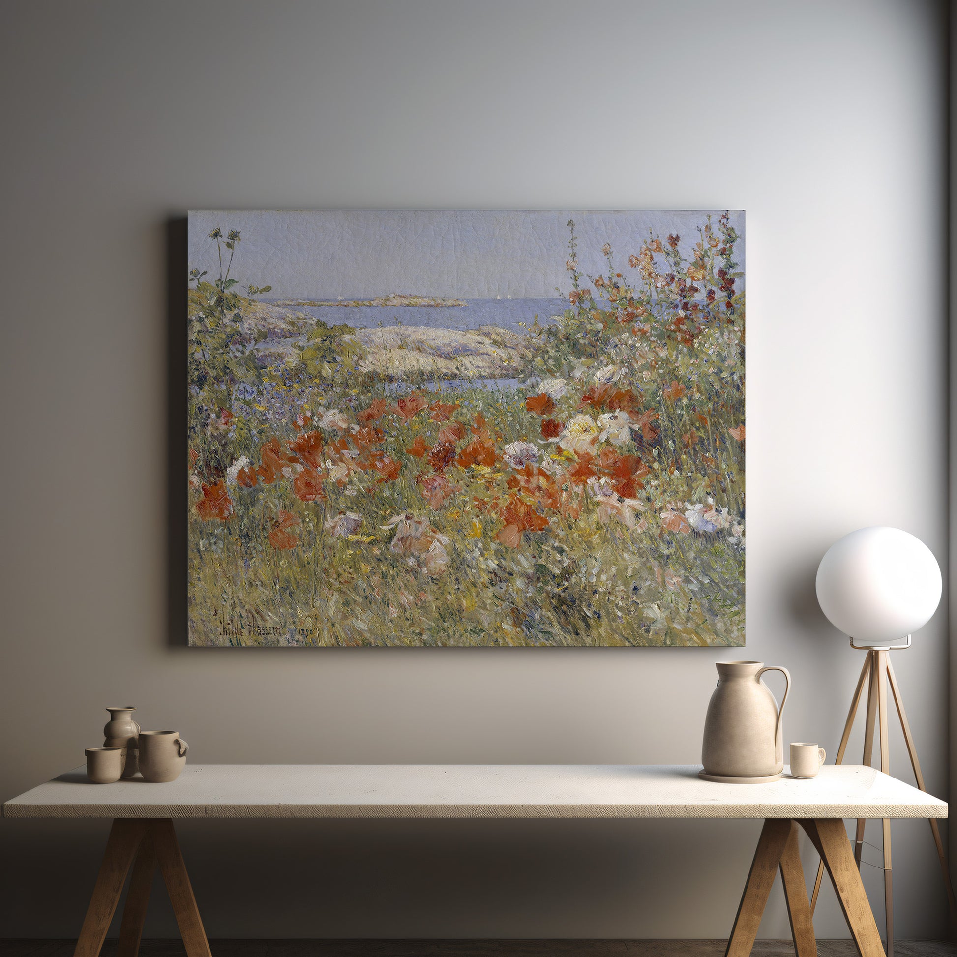 Celia Thaxter's Garden – Childe Hassam, Classic Art Reproduction