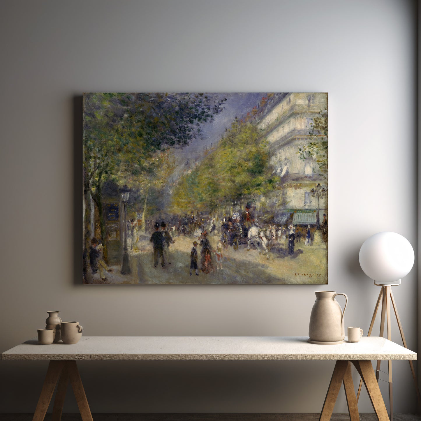 The Grands Boulevards (1875) – Pierre-Auguste Renoir