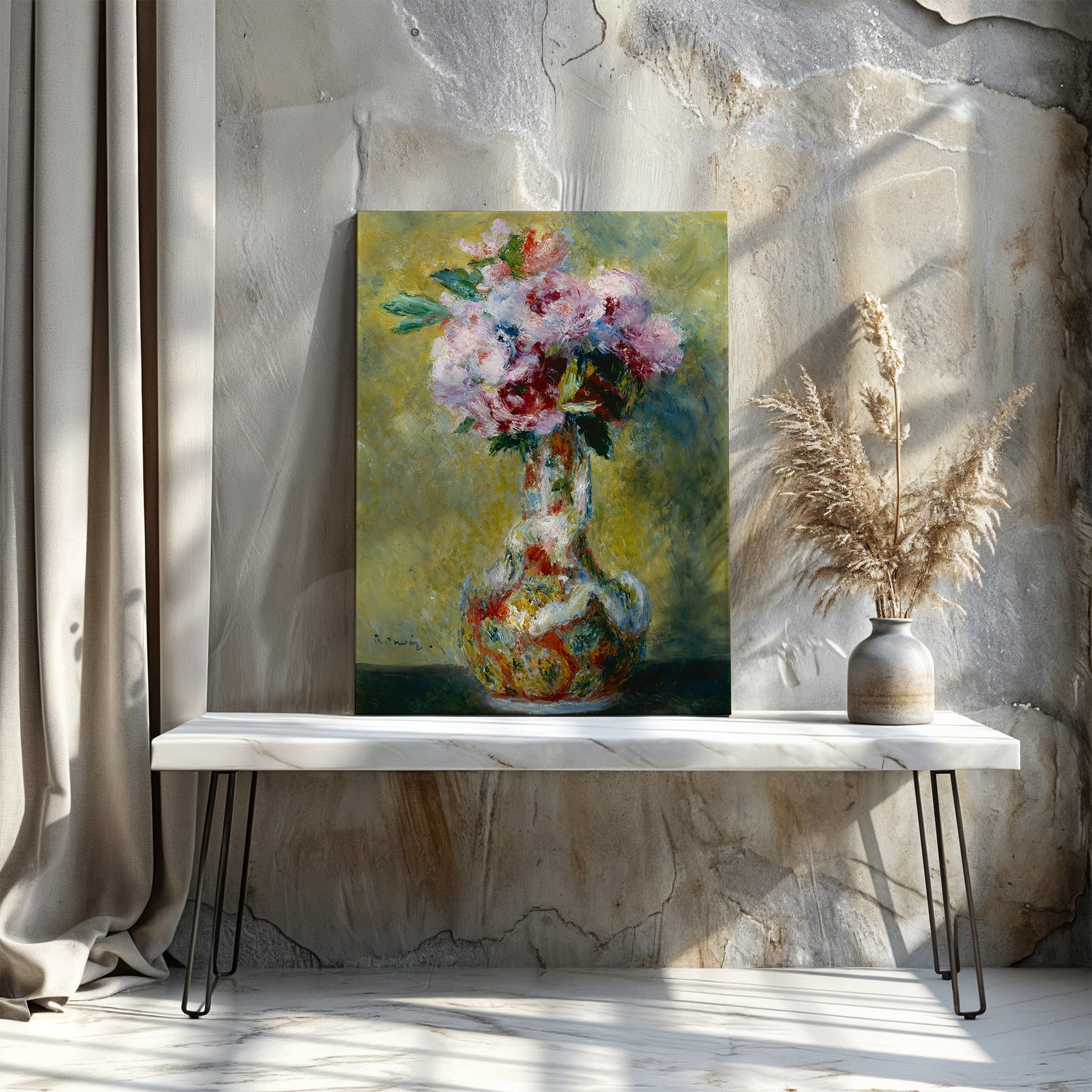 Bouquet in a Vase (1878) – Pierre - Auguste Renoir - Printed Masterpieces