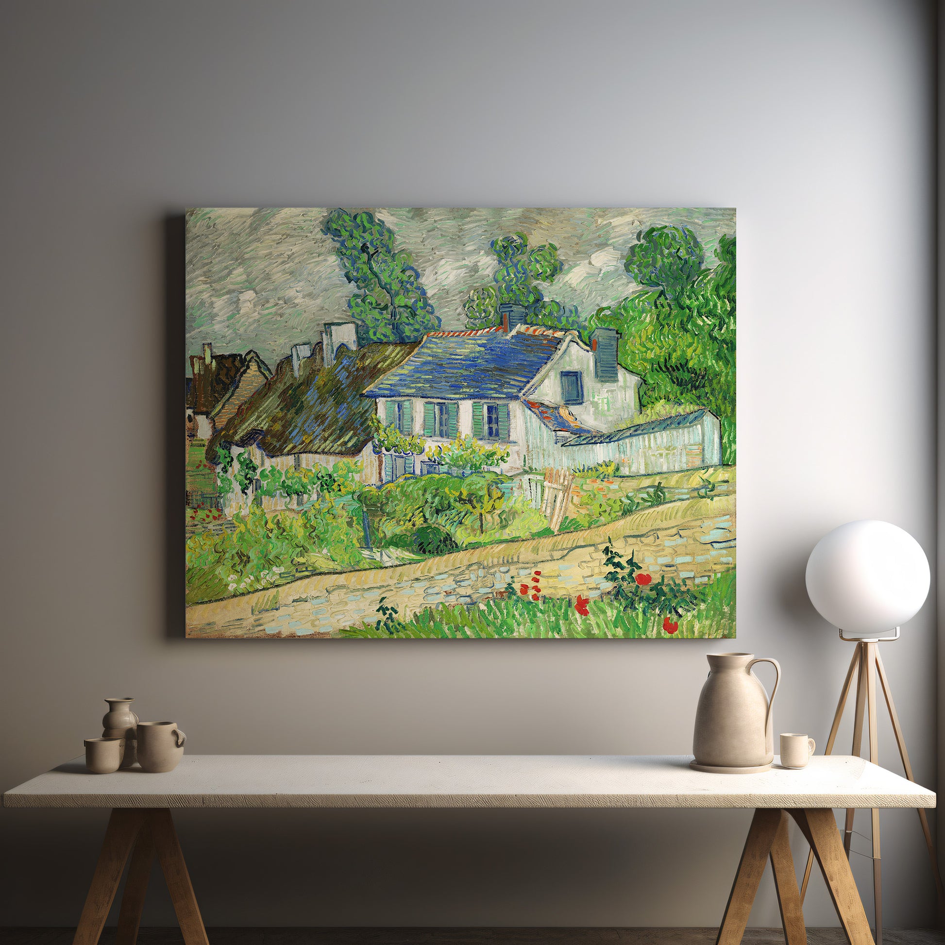 Houses at Auvers (1890) – Vincent van Gogh