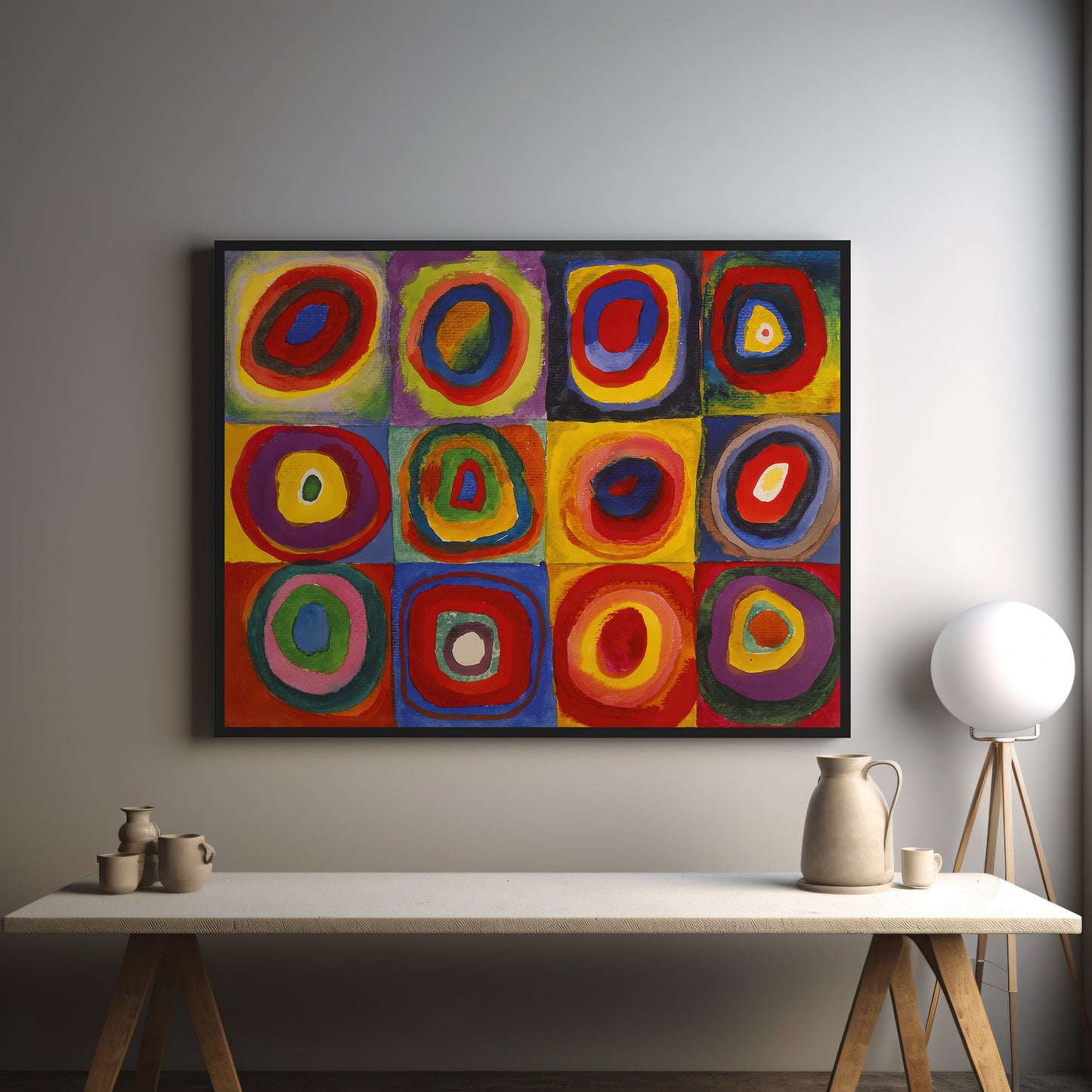 Squares with Concentric Circles (1913) – Wassily Kandinsky