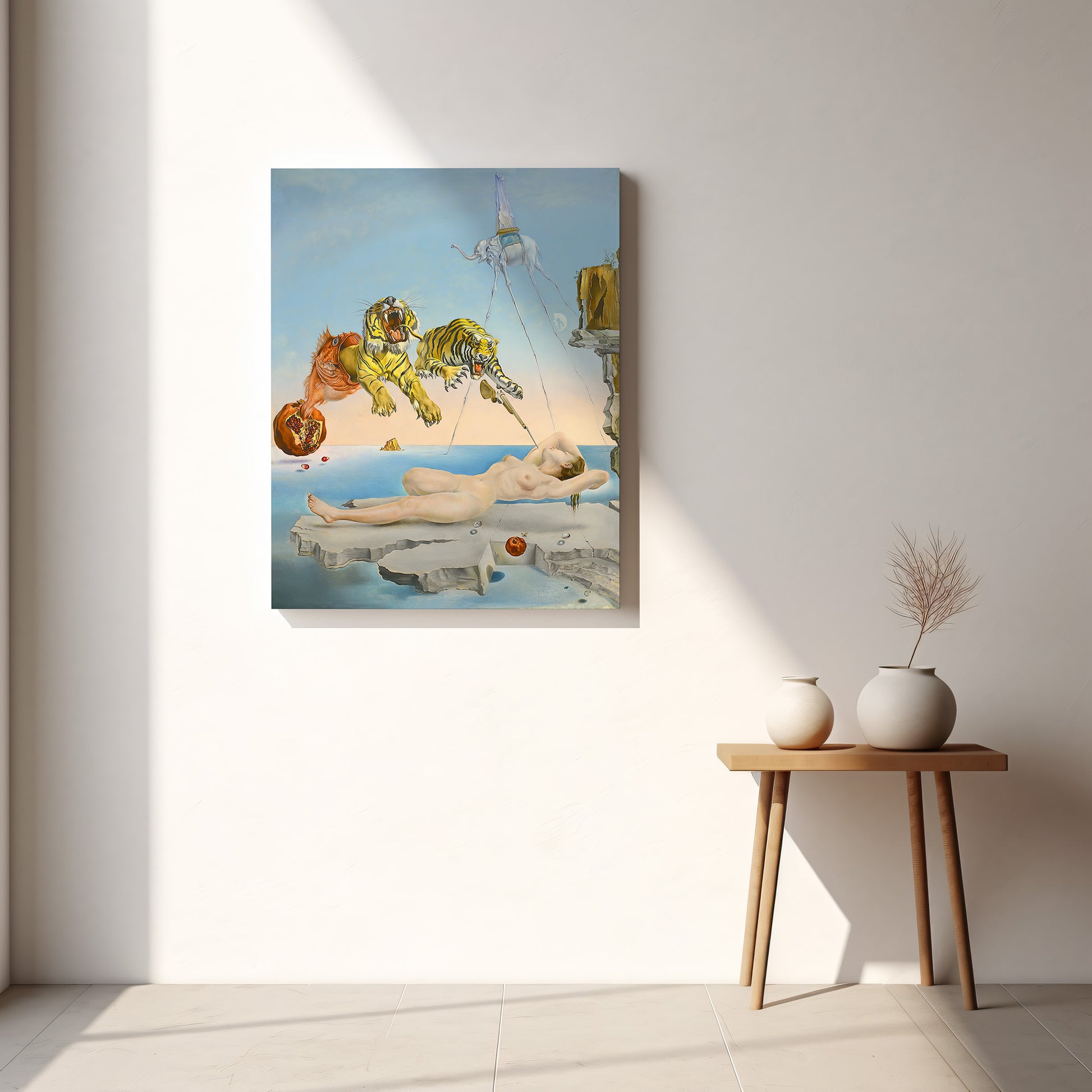 Dream Caused by the Flight of a Bee (1944) – Salvador Dalí