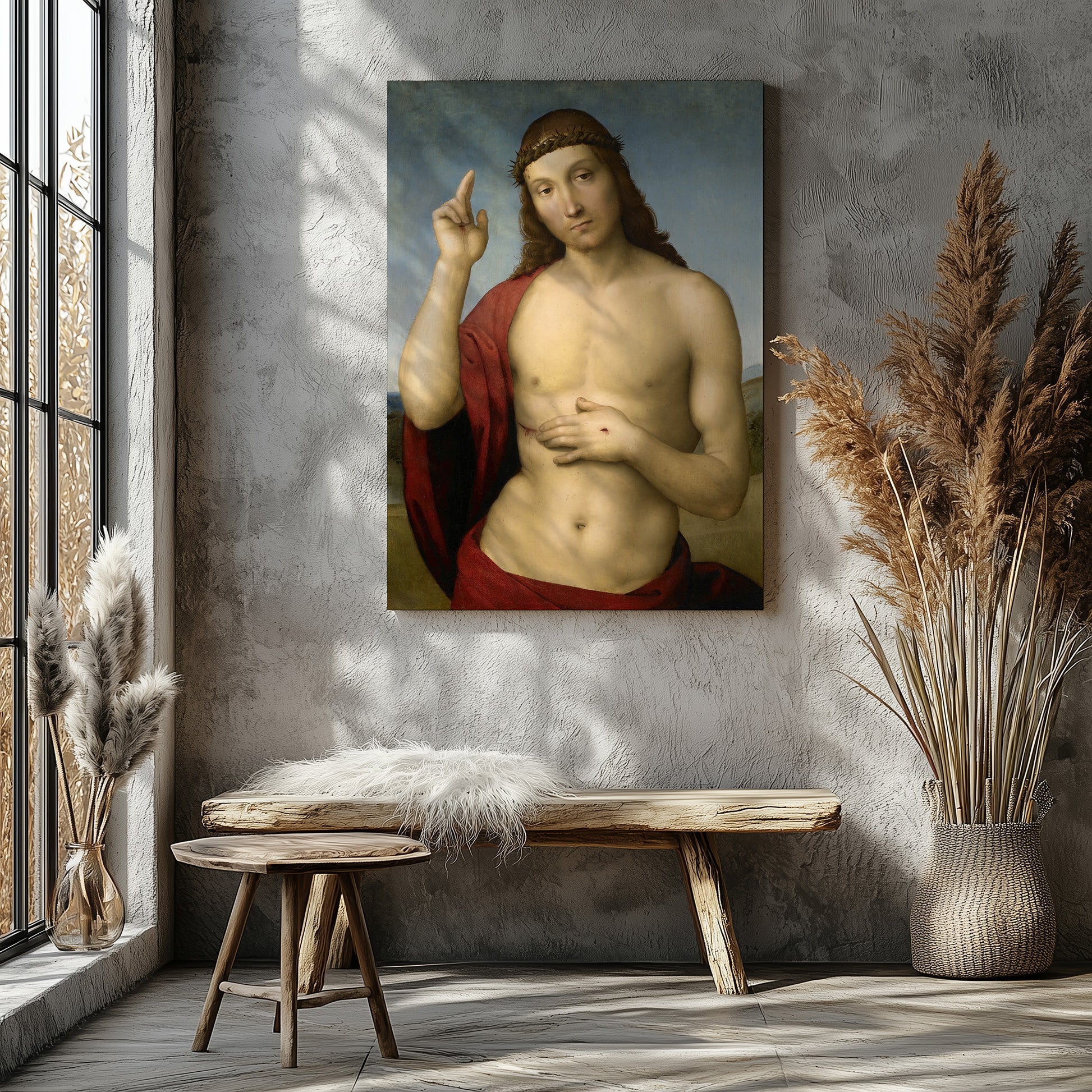 Christ Blessing  – Raphael Santi, Classic Art Reproduction