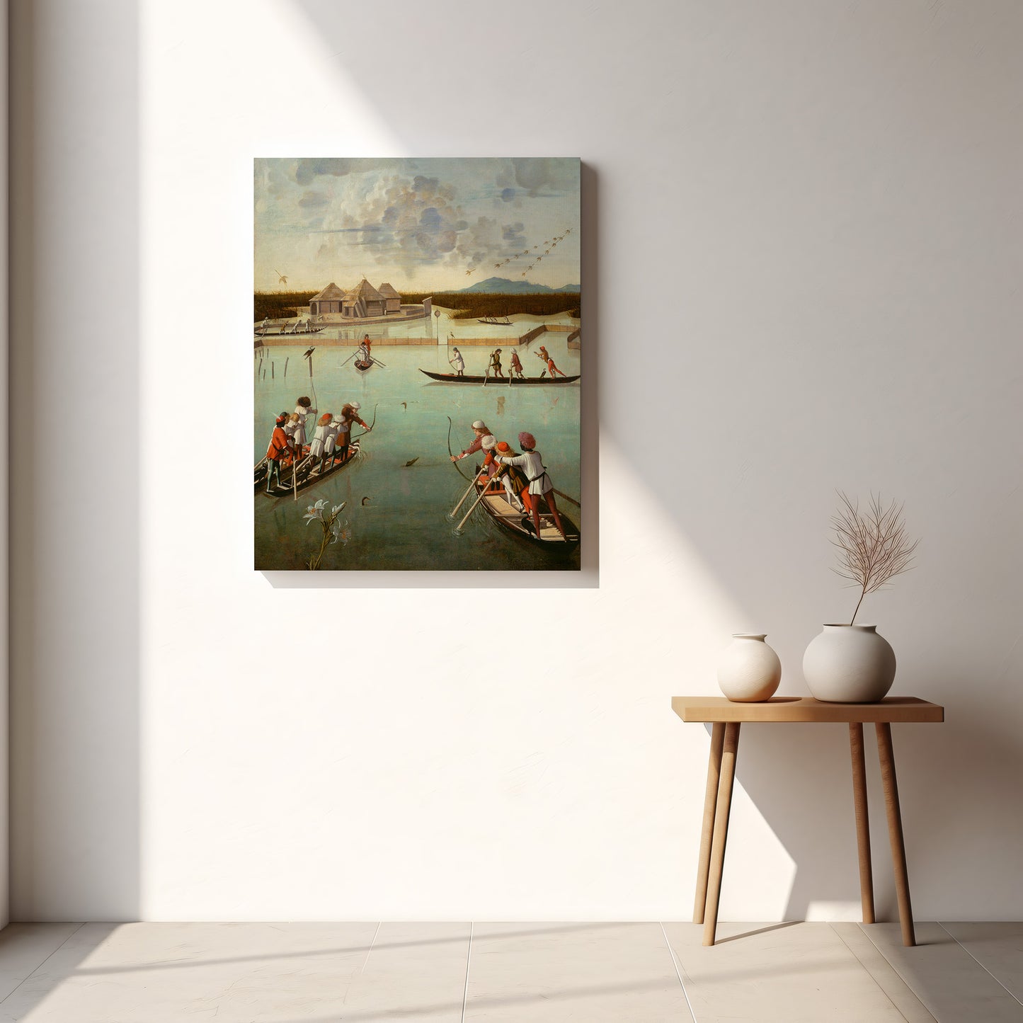 Hunting on the Lagoon (1490–1495) – Vittore Carpaccio