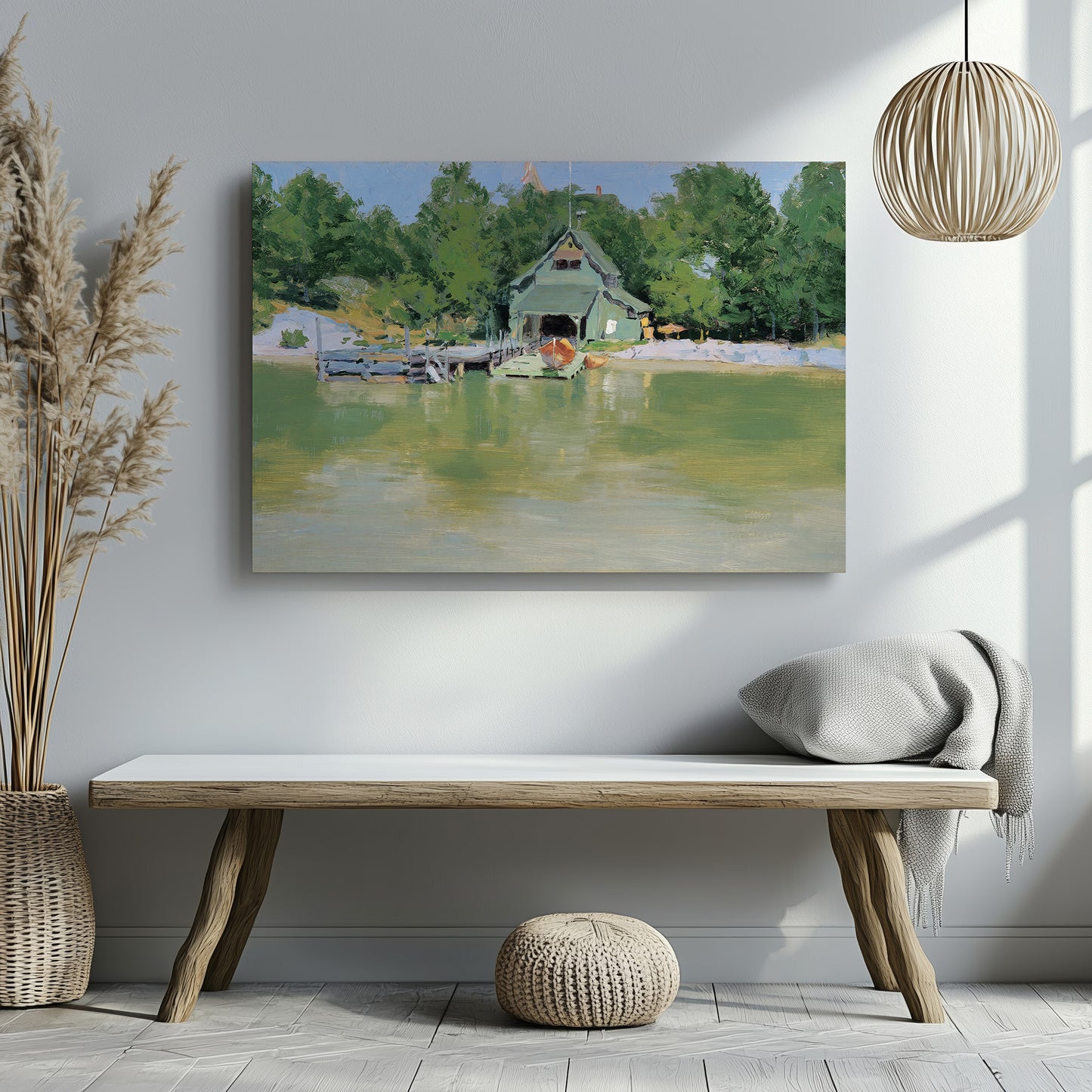 Boat House at Ingleneuk (1903) – Frederic Remington - Printed Masterpieces