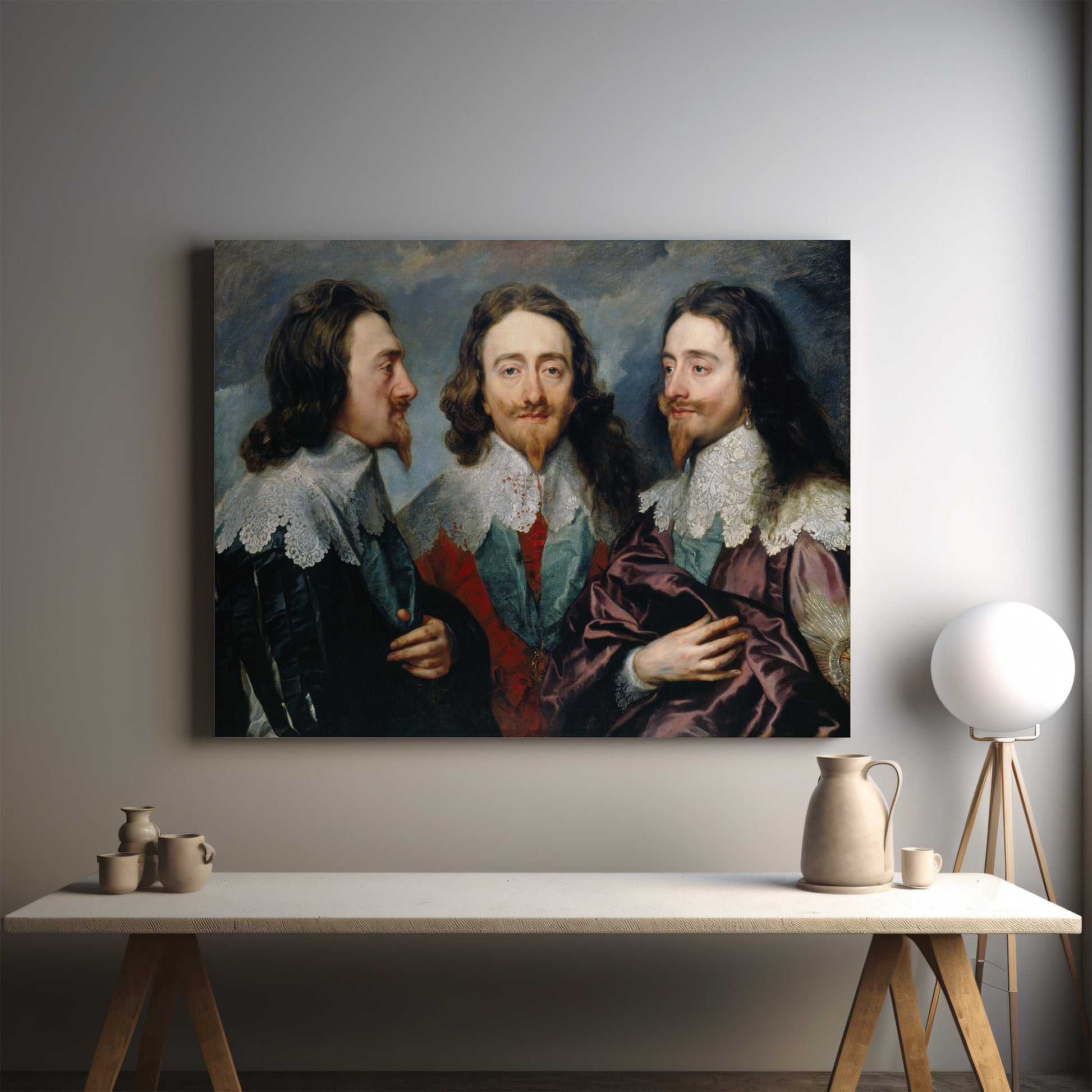 Charles I in Three Positions (1635) – Anthony van Dyck