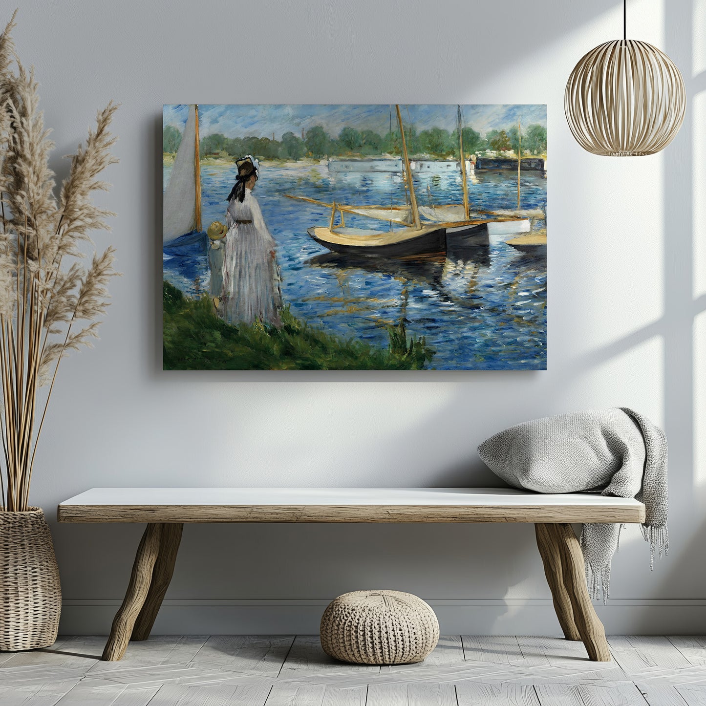 Banks of the Seine at Argenteuil (1874) – Edouard Manet