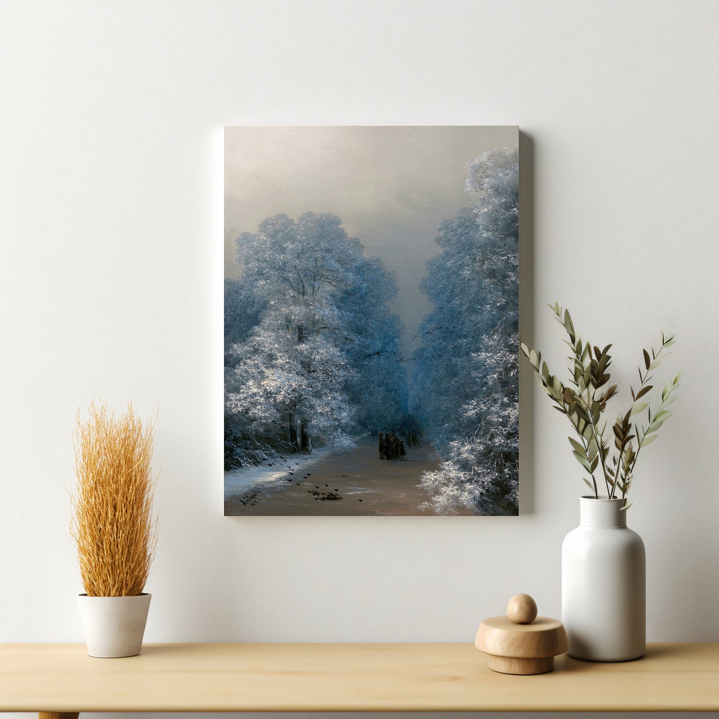 Winter landscape (1876) – Ivan Aivazovsky