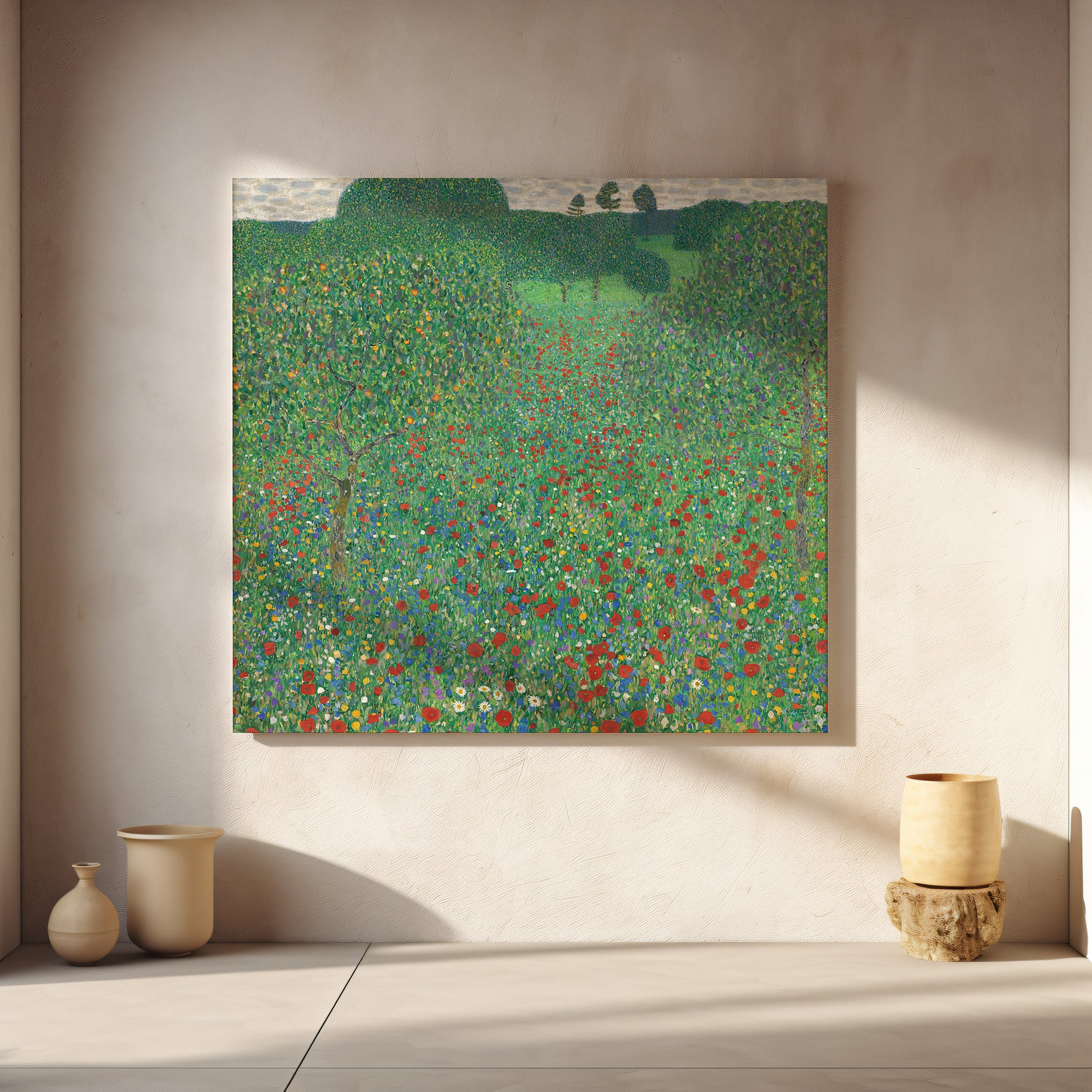 Flowering Poppies (1907) – Gustav Klimt