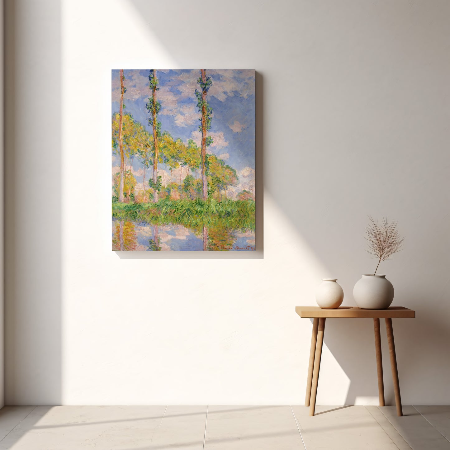 Poplars in the Sun (1891) – Claude Monet