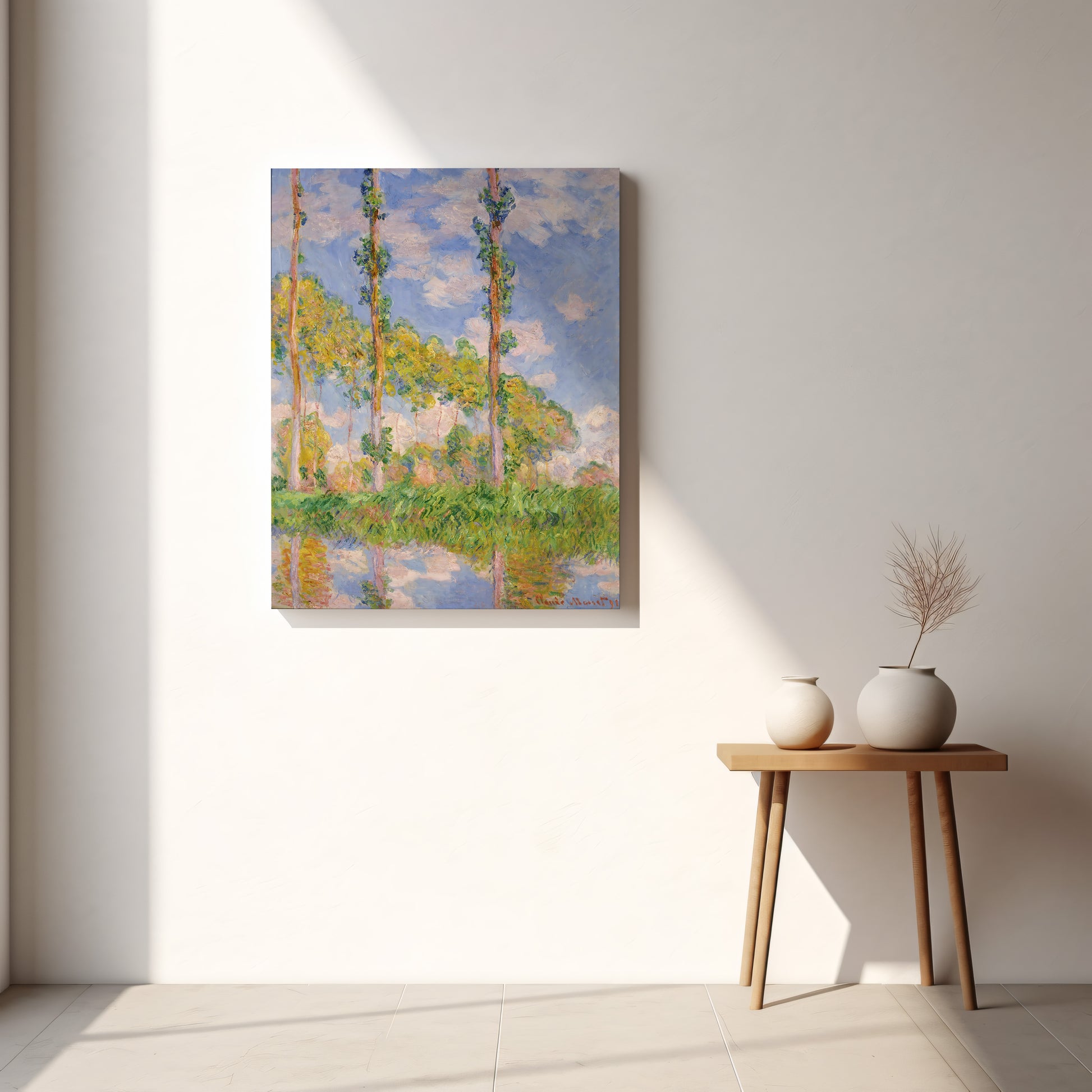 Poplars in the Sun (1891) – Claude Monet