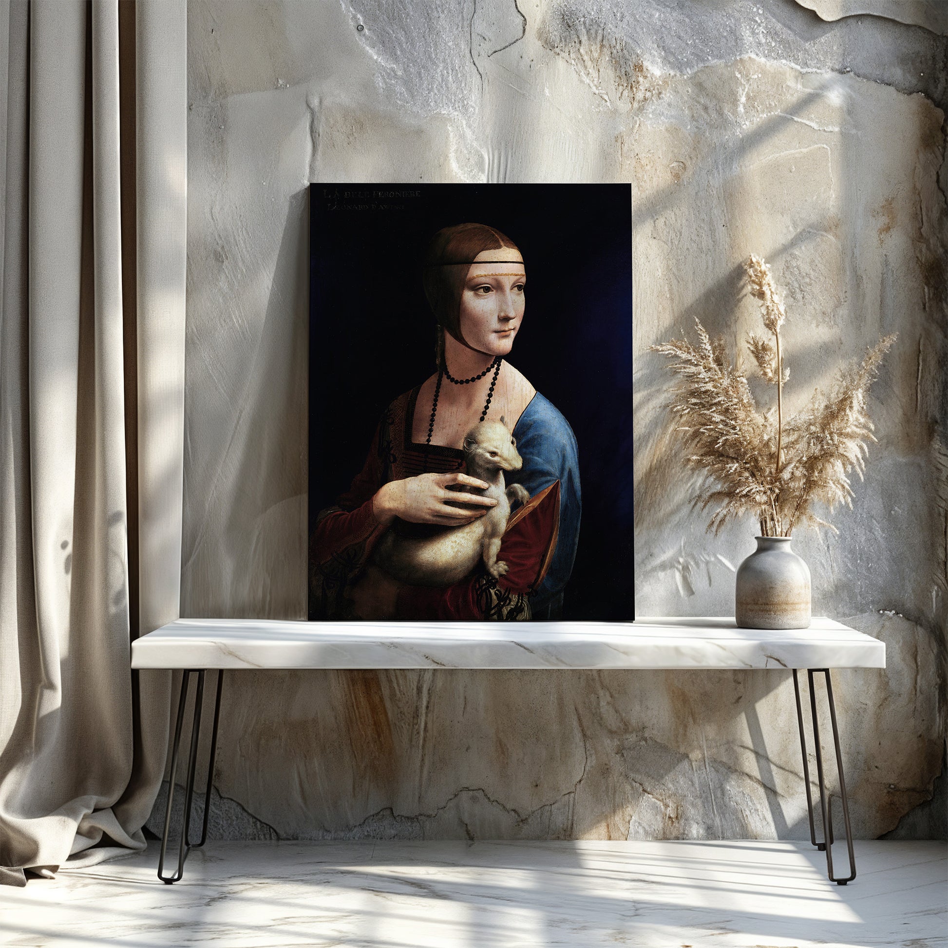 Lady with an Ermine – Leonardo da Vinci, Classic Art Reproduction