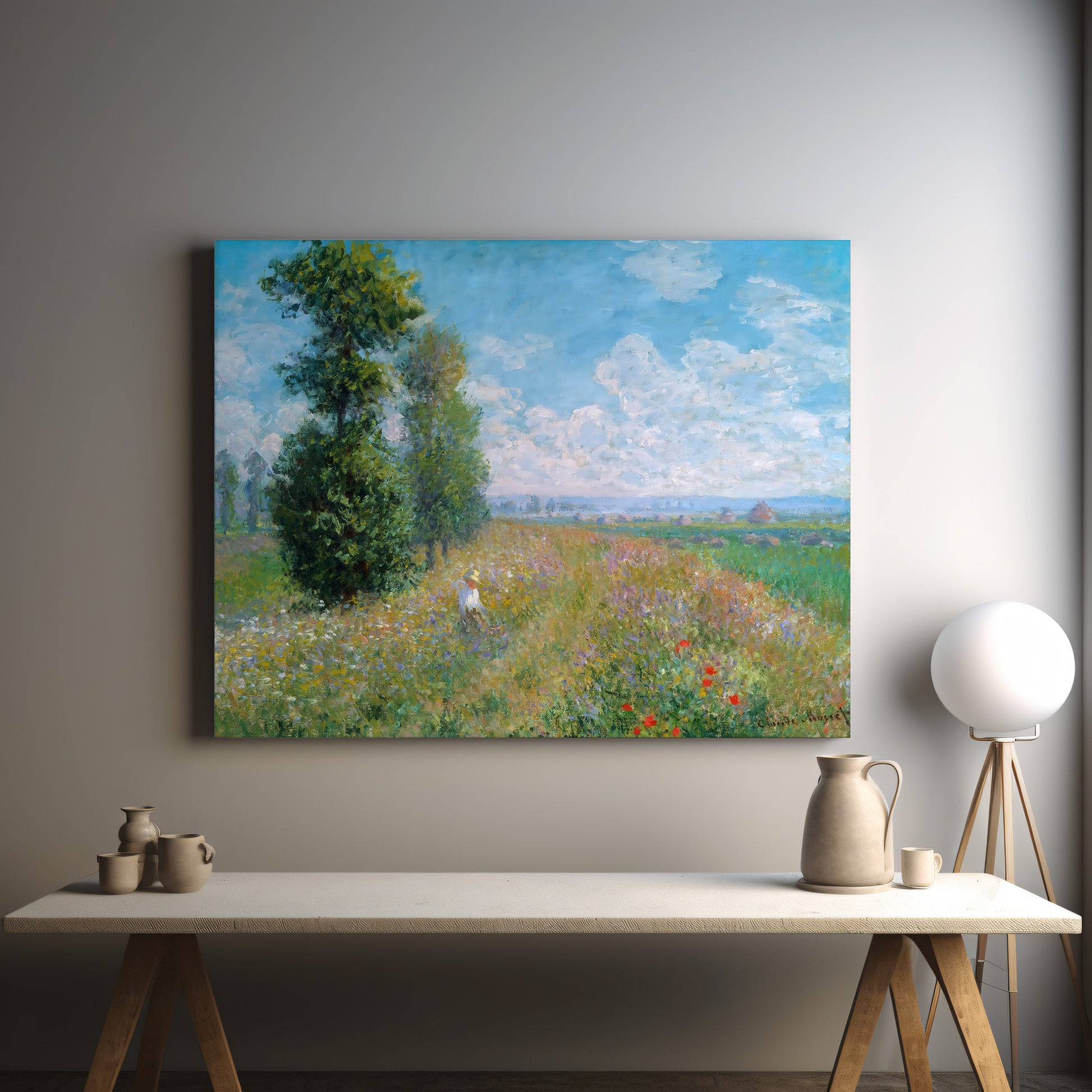 Meadow with Poplars (1875) – Claude Monet - Printed Masterpieces