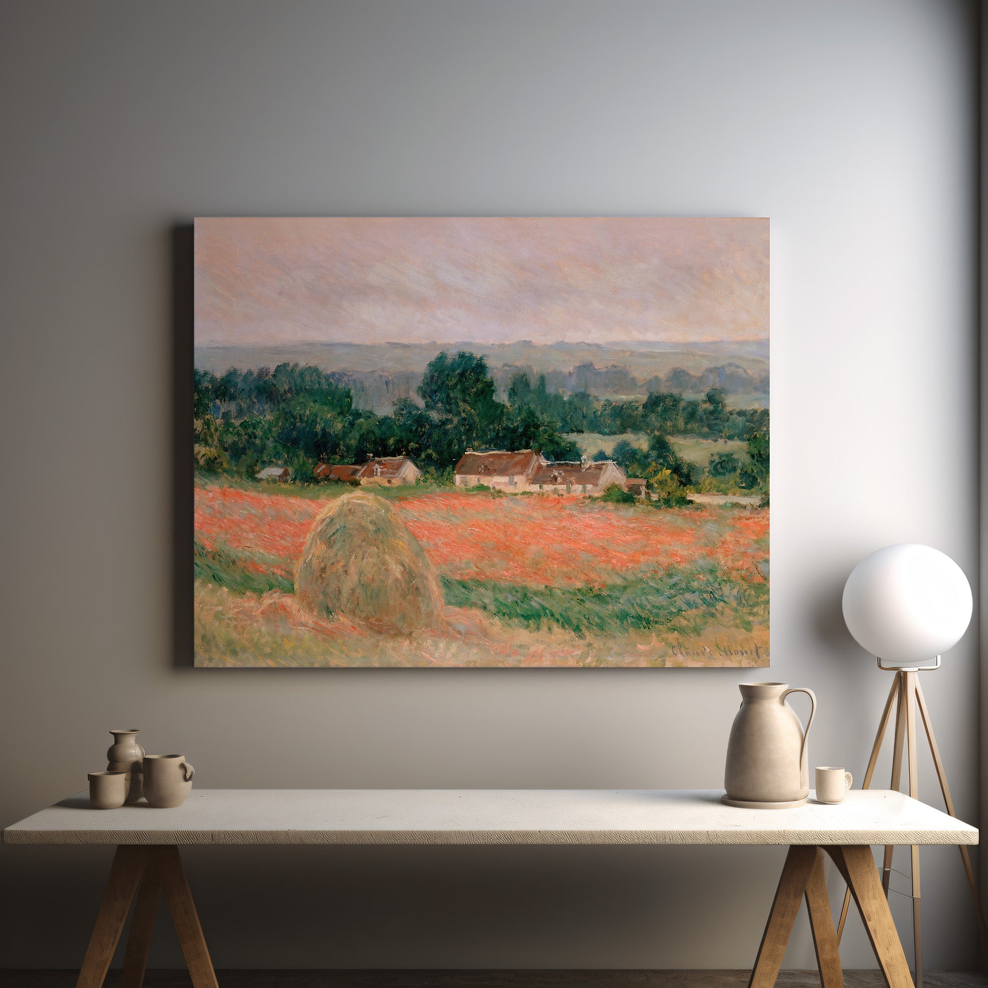 Haystack at Giverny – Claude Monet, Classic Art Reproduction